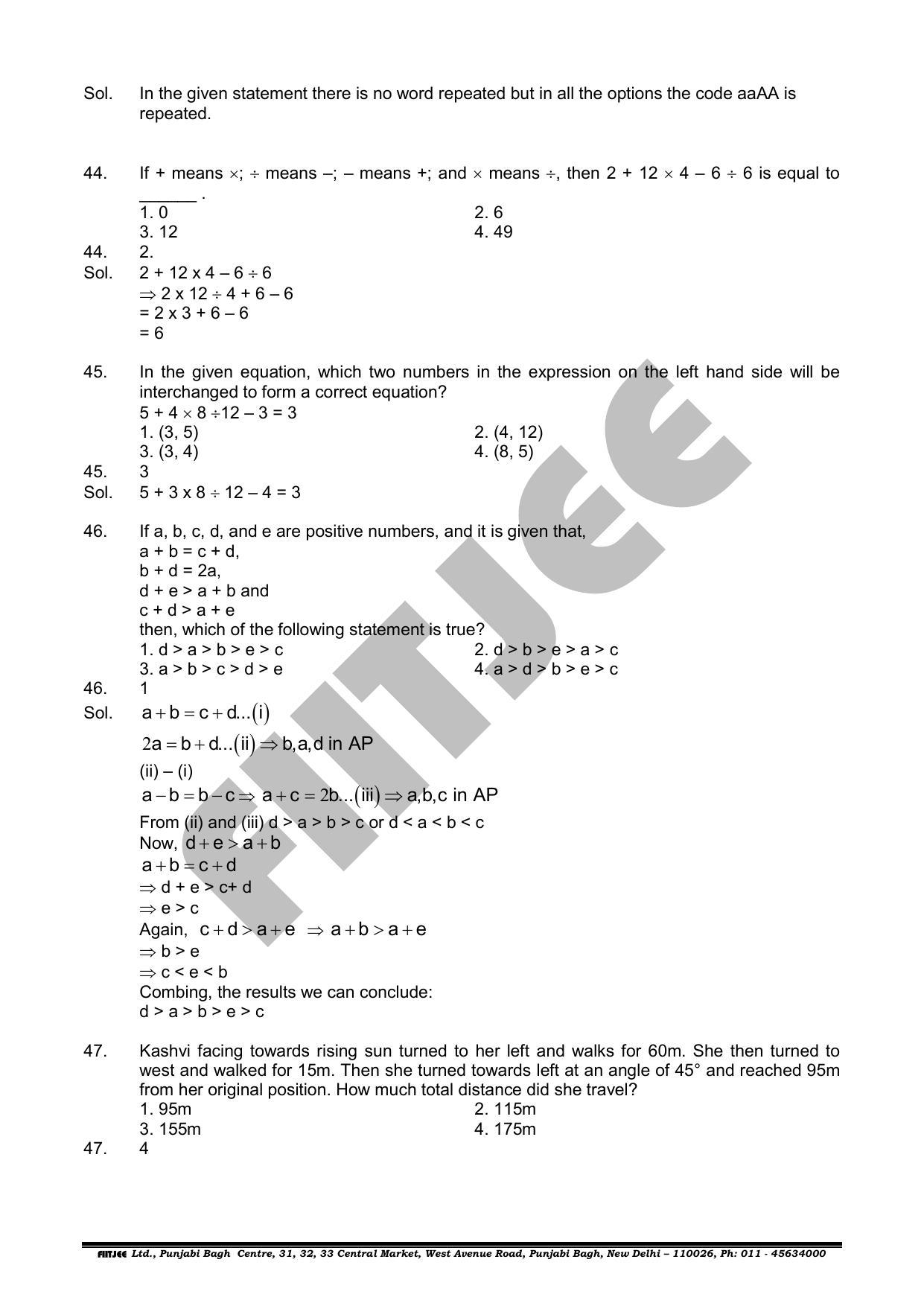 NTSE 2019 (Stage II) MAT Question Paper with Solution (June 16, 2019) - Page 15