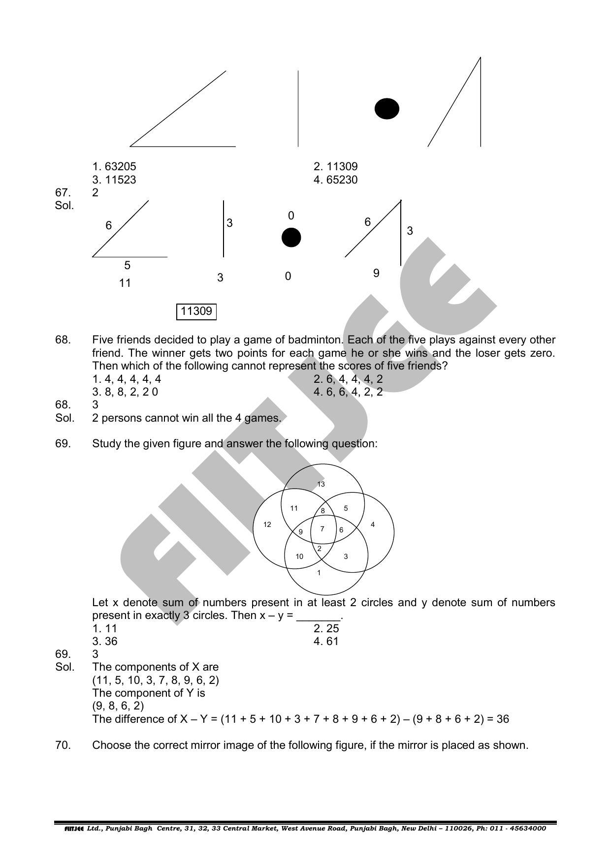 NTSE 2019 (Stage II) MAT Question Paper with Solution (June 16, 2019) - Page 22