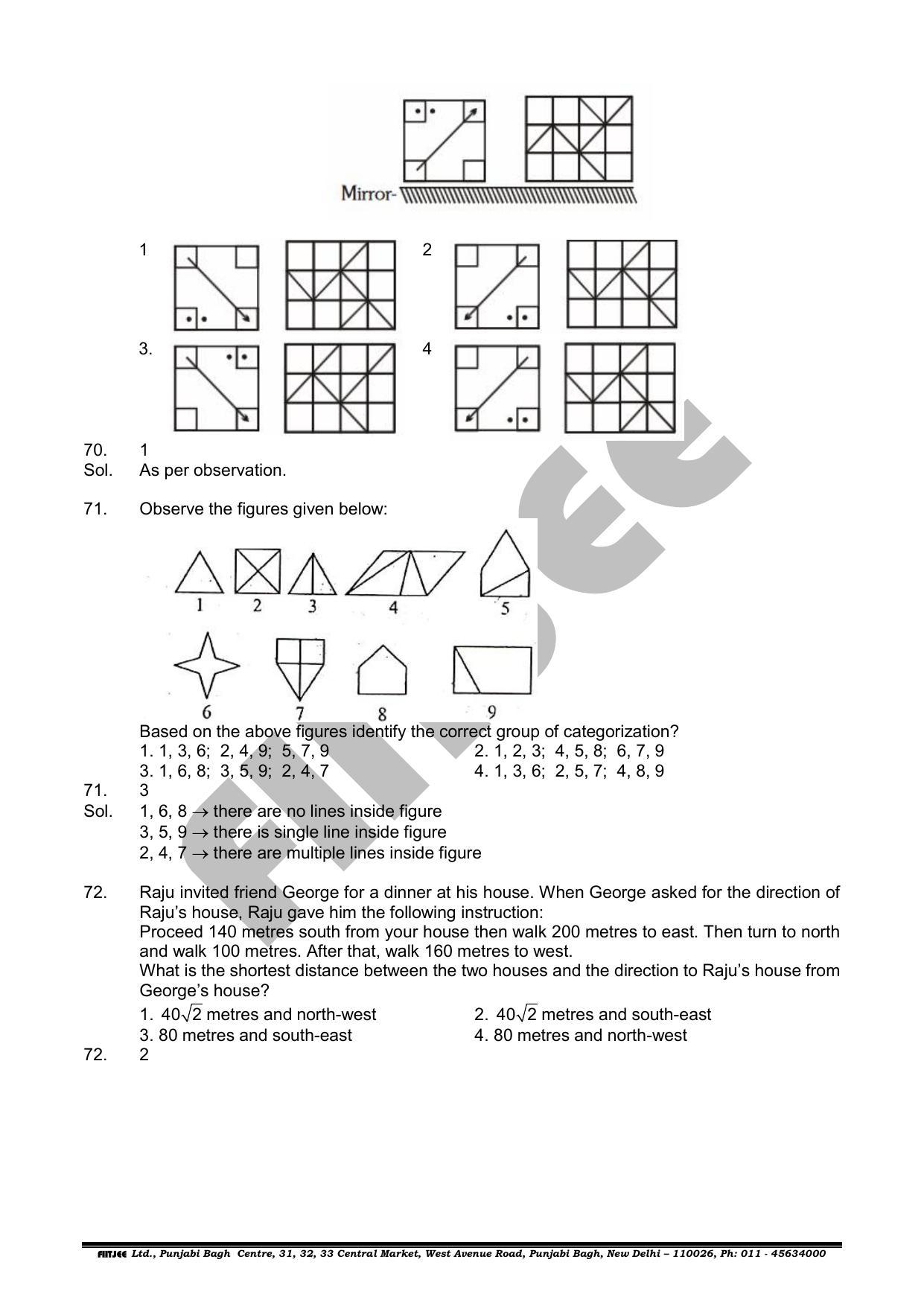 NTSE 2019 (Stage II) MAT Question Paper with Solution (June 16, 2019) - Page 23