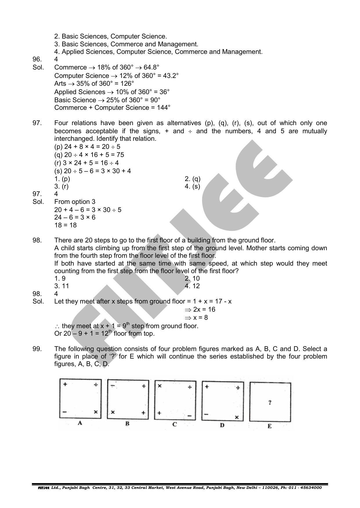 NTSE 2019 (Stage II) MAT Question Paper with Solution (June 16, 2019) - Page 31