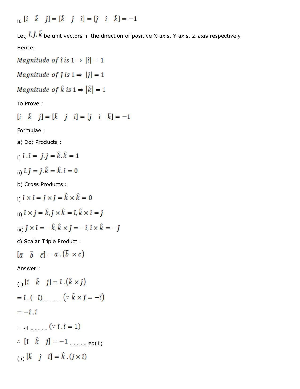 Chapter 25: Product of Three Vectors Solutions: RS Aggarwal Class 12 Solutions  - Page 3
