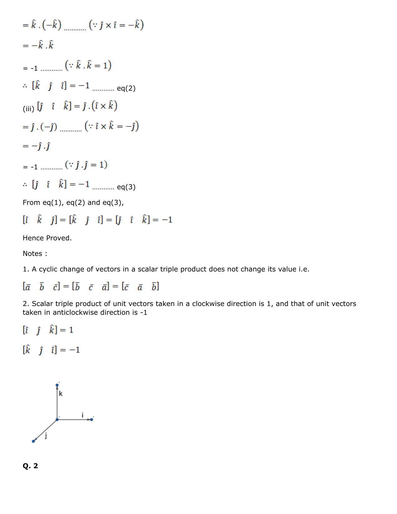 Chapter 25: Product of Three Vectors Solutions: RS Aggarwal Class 12 Solutions  - Page 4