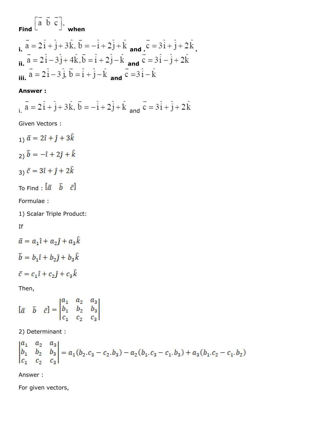 Chapter 25: Product of Three Vectors Solutions: RS Aggarwal Class 12 Solutions  - Page 5