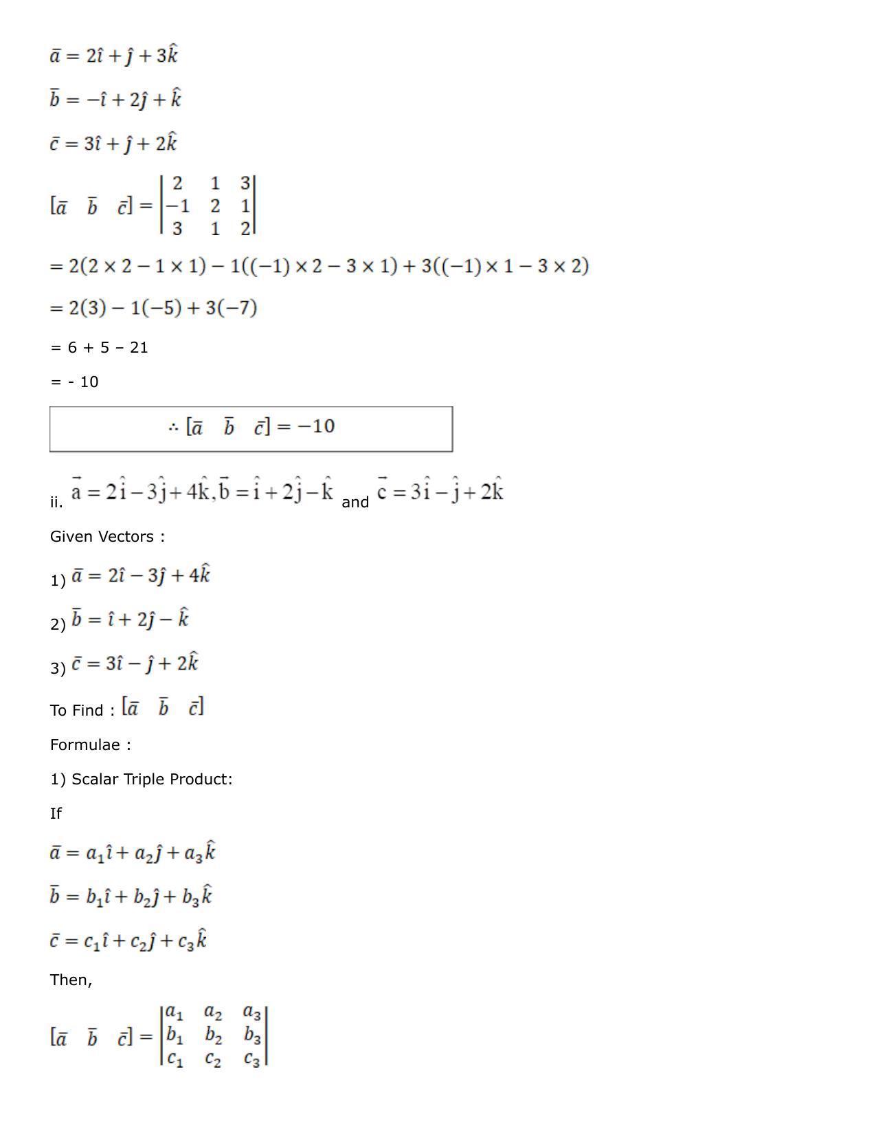 Chapter 25: Product of Three Vectors Solutions: RS Aggarwal Class 12 Solutions  - Page 6