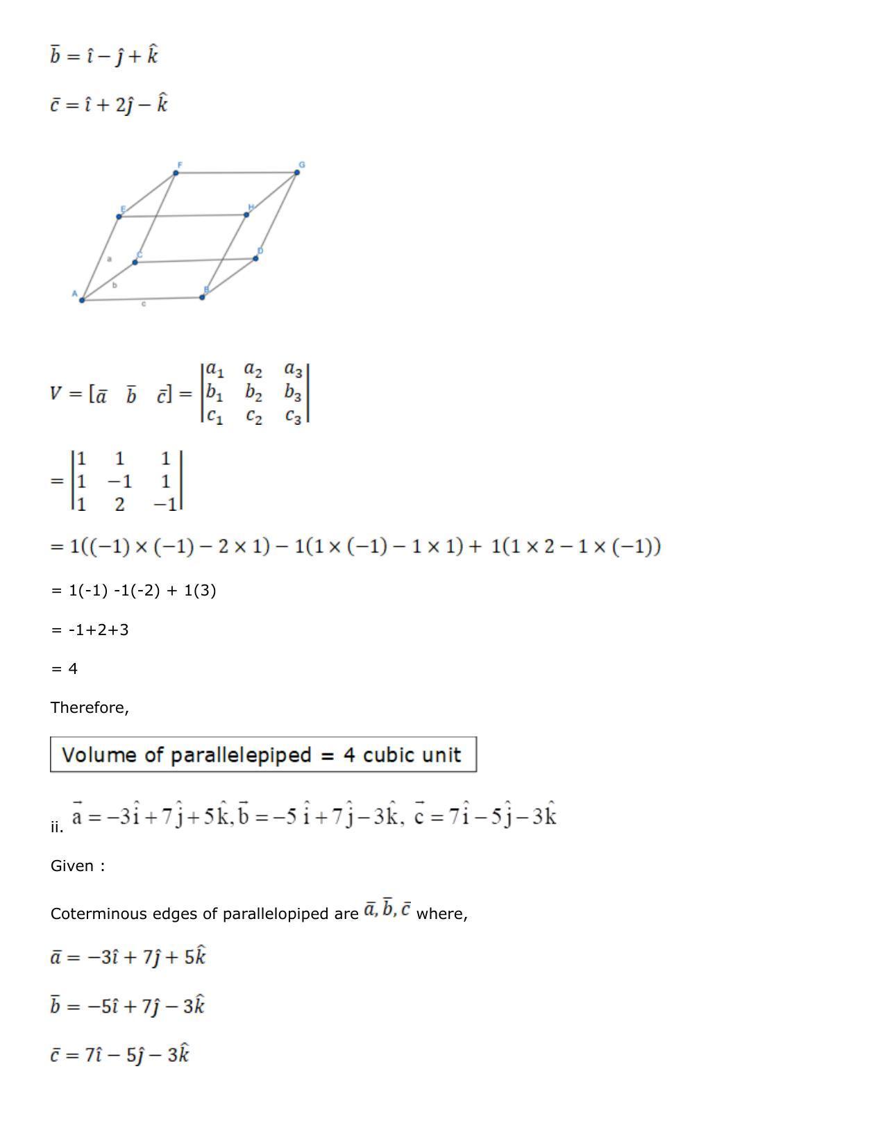 Chapter 25: Product of Three Vectors Solutions: RS Aggarwal Class 12 Solutions  - Page 10