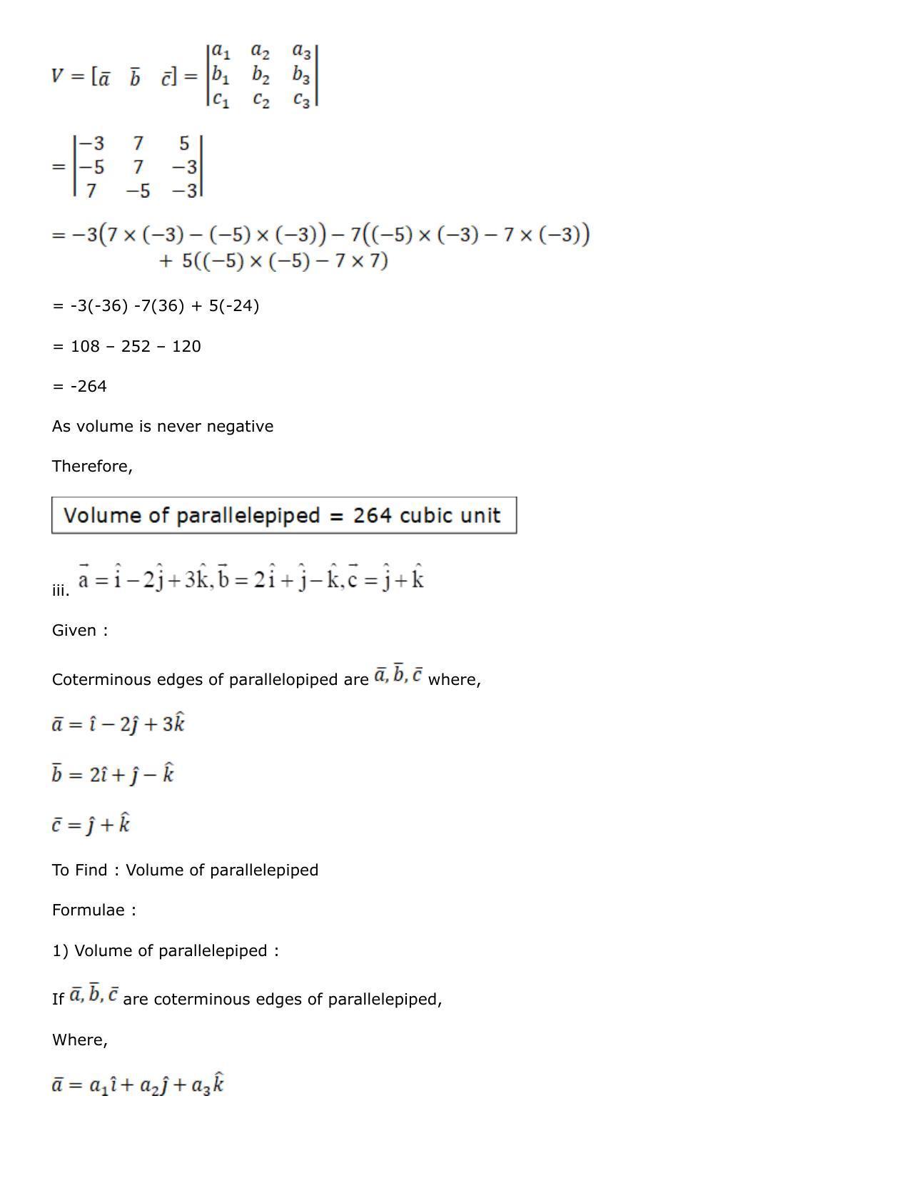 Chapter 25: Product of Three Vectors Solutions: RS Aggarwal Class 12 Solutions  - Page 12