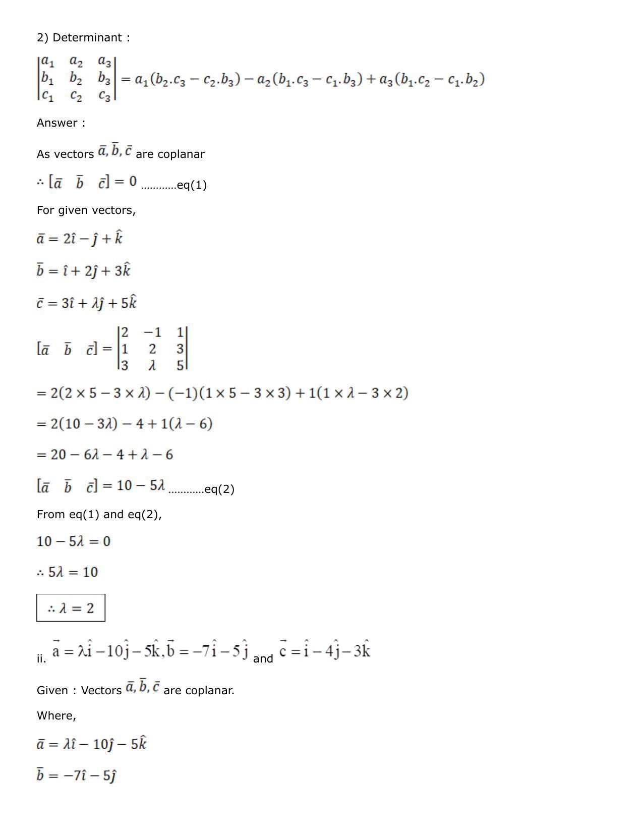 Chapter 25: Product of Three Vectors Solutions: RS Aggarwal Class 12 Solutions  - Page 21