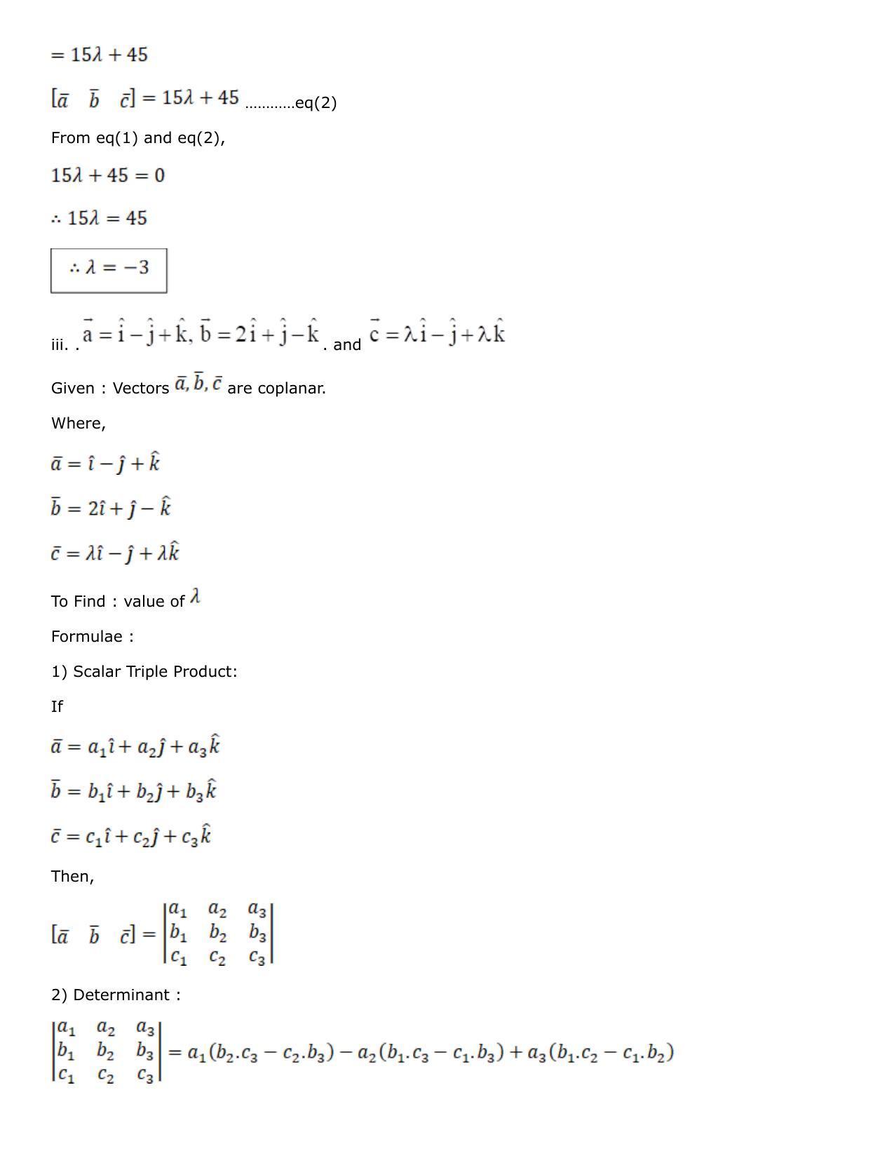 Chapter 25: Product of Three Vectors Solutions: RS Aggarwal Class 12 Solutions  - Page 23