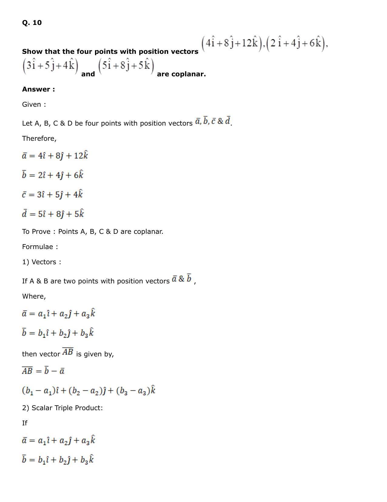Chapter 25: Product of Three Vectors Solutions: RS Aggarwal Class 12 Solutions  - Page 31