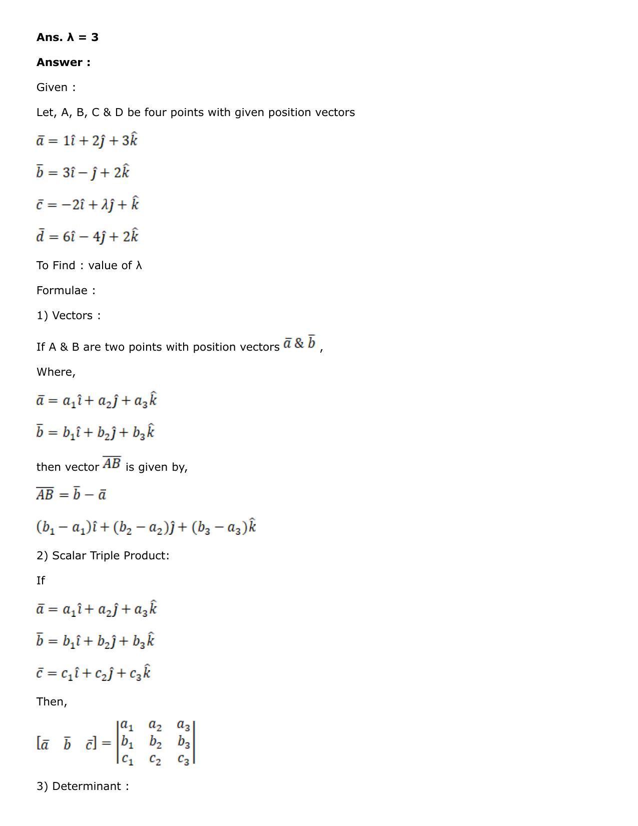 Chapter 25: Product of Three Vectors Solutions: RS Aggarwal Class 12 Solutions  - Page 36