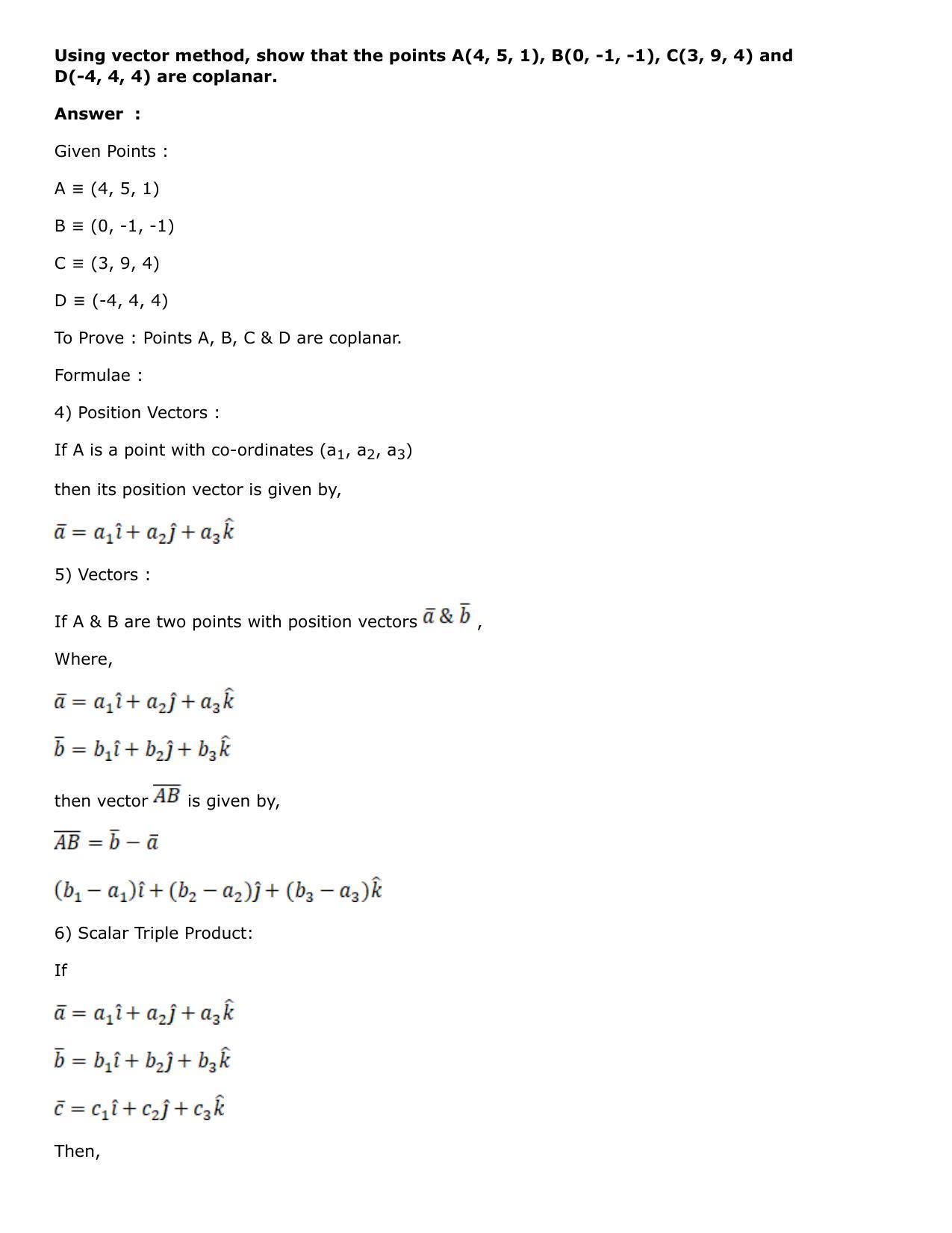 Chapter 25: Product of Three Vectors Solutions: RS Aggarwal Class 12 Solutions  - Page 41