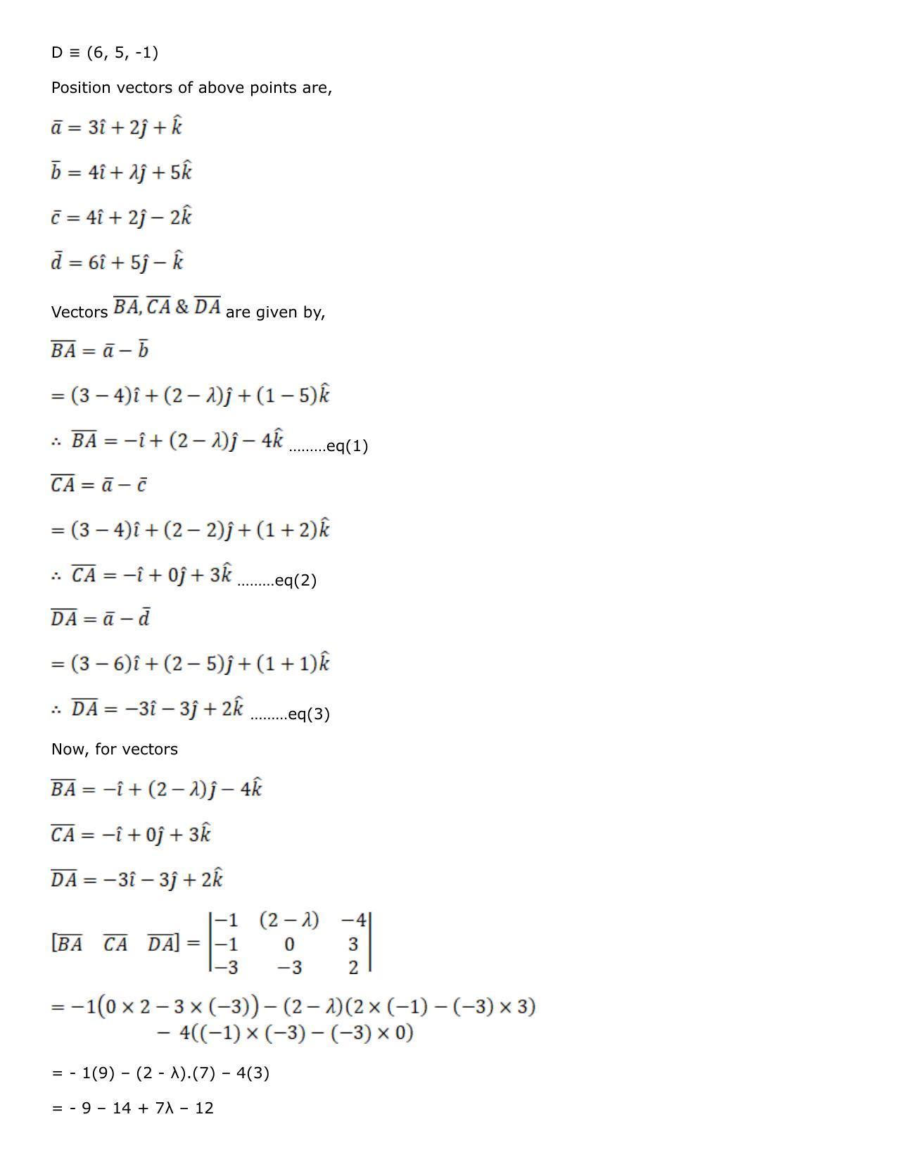 Chapter 25: Product of Three Vectors Solutions: RS Aggarwal Class 12 Solutions  - Page 45