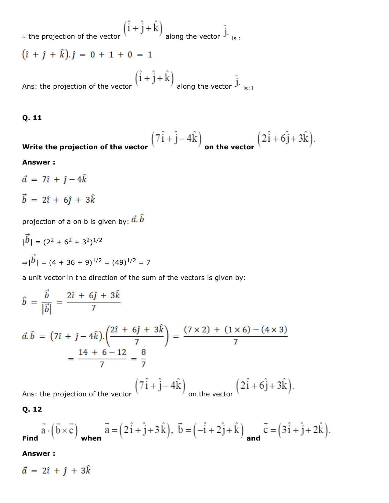 Chapter 25: Product of Three Vectors Solutions: RS Aggarwal Class 12 Solutions  - Page 51