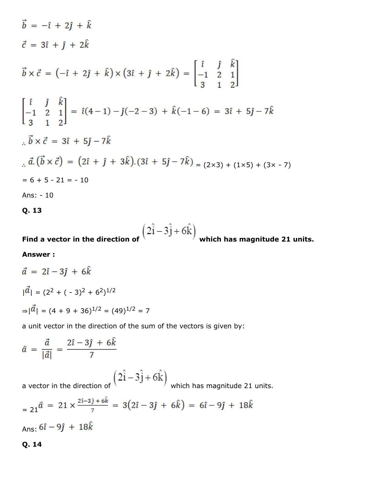 Chapter 25: Product of Three Vectors Solutions: RS Aggarwal Class 12 Solutions  - Page 52