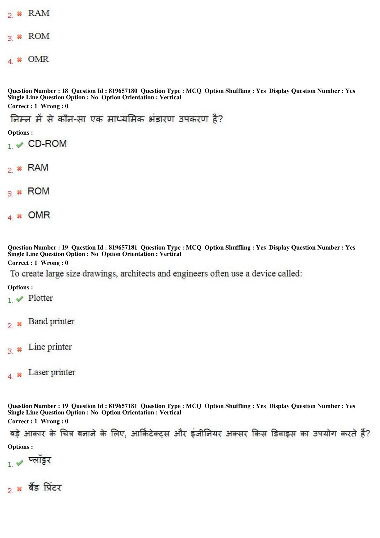 MP CPCT 04th August 2018 Hindi Typing Question Paper Shift 1 - Page 13