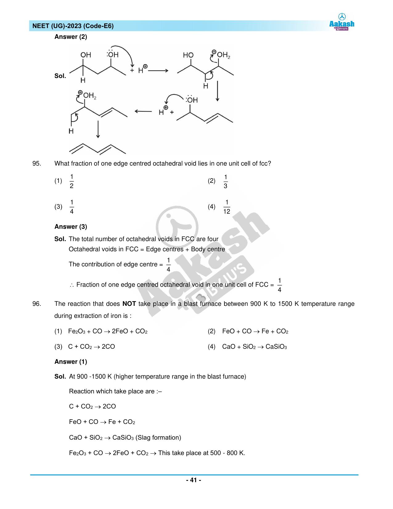 NEET 2023 Question Paper E6 - Page 41