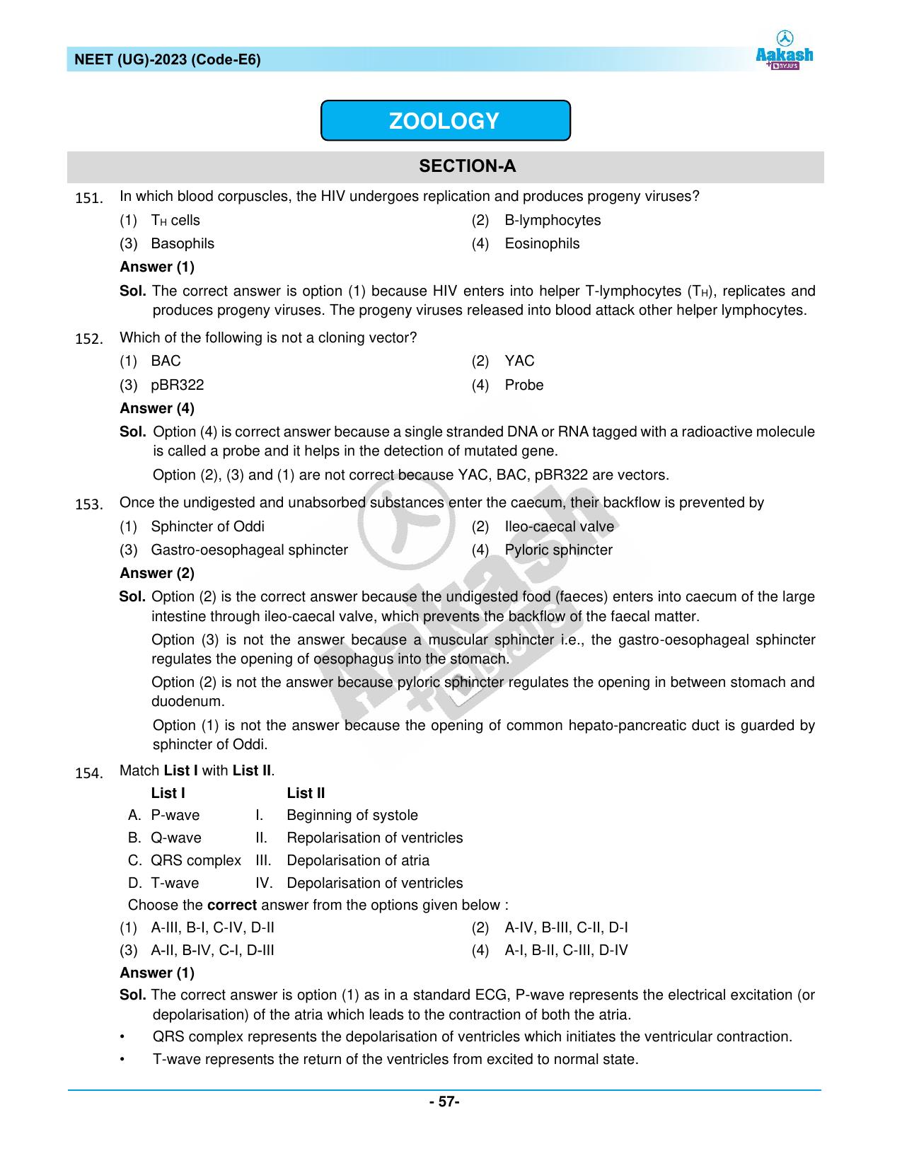 NEET 2023 Question Paper E6 - Page 57