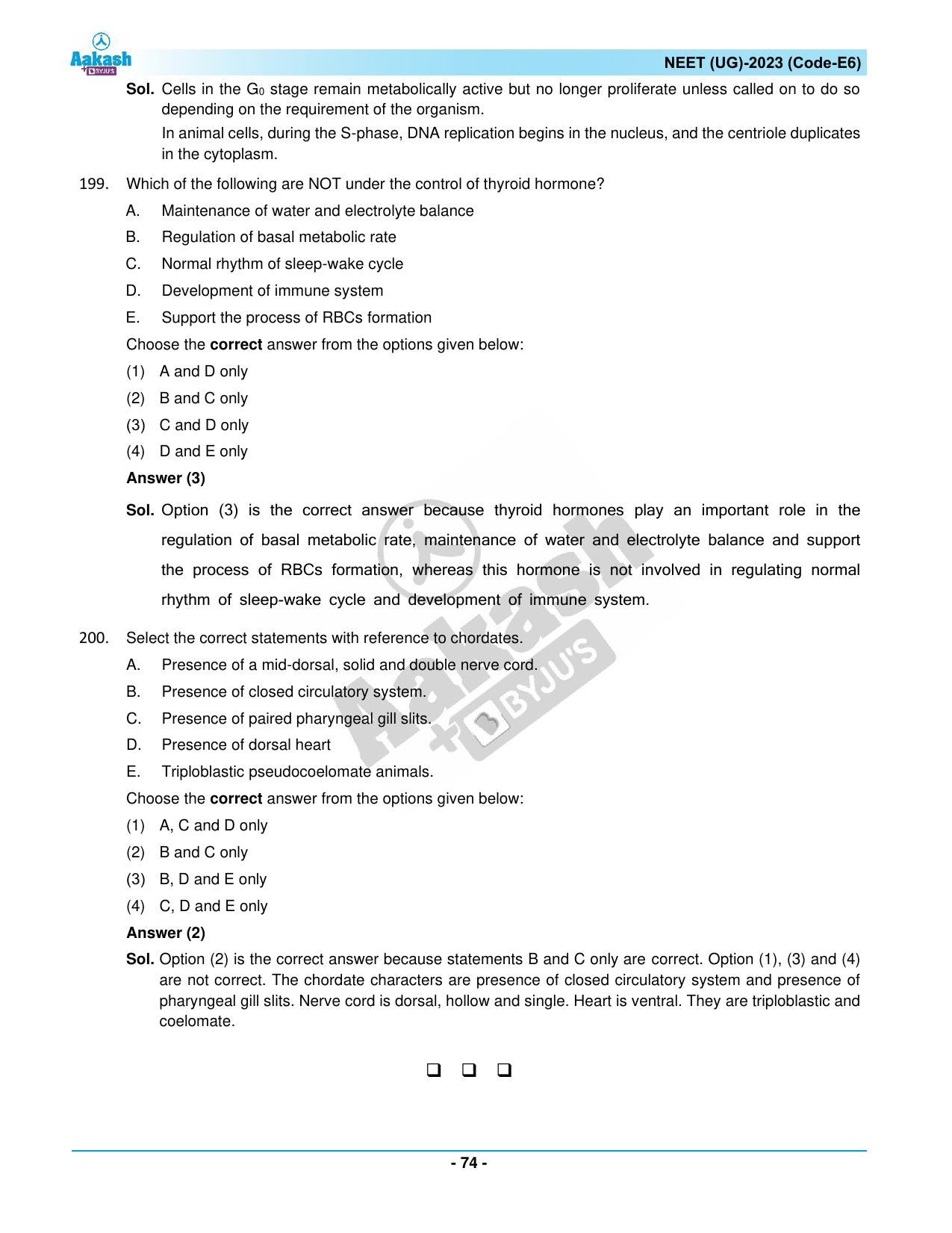 NEET 2023 Question Paper E6 - Page 74