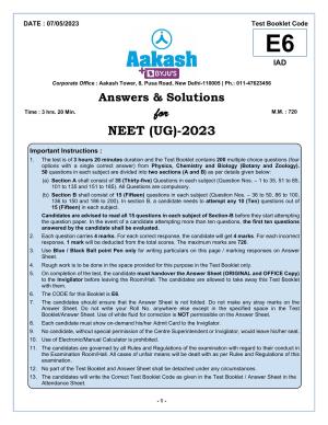 NEET 2023 Question Paper E6