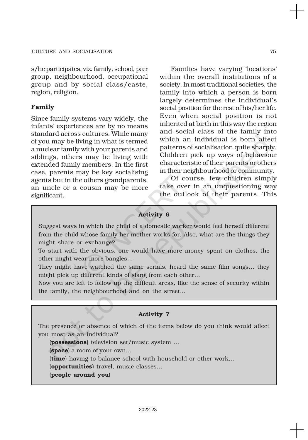 NCERT Book for Class 11 Sociology Chapter 4 Culture