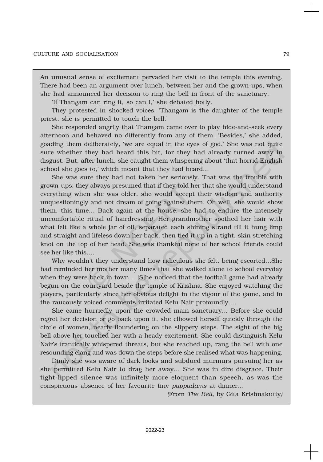 NCERT Book for Class 11 Sociology (Part-I) Chapter 4 Culture and Socialisation - Page 17