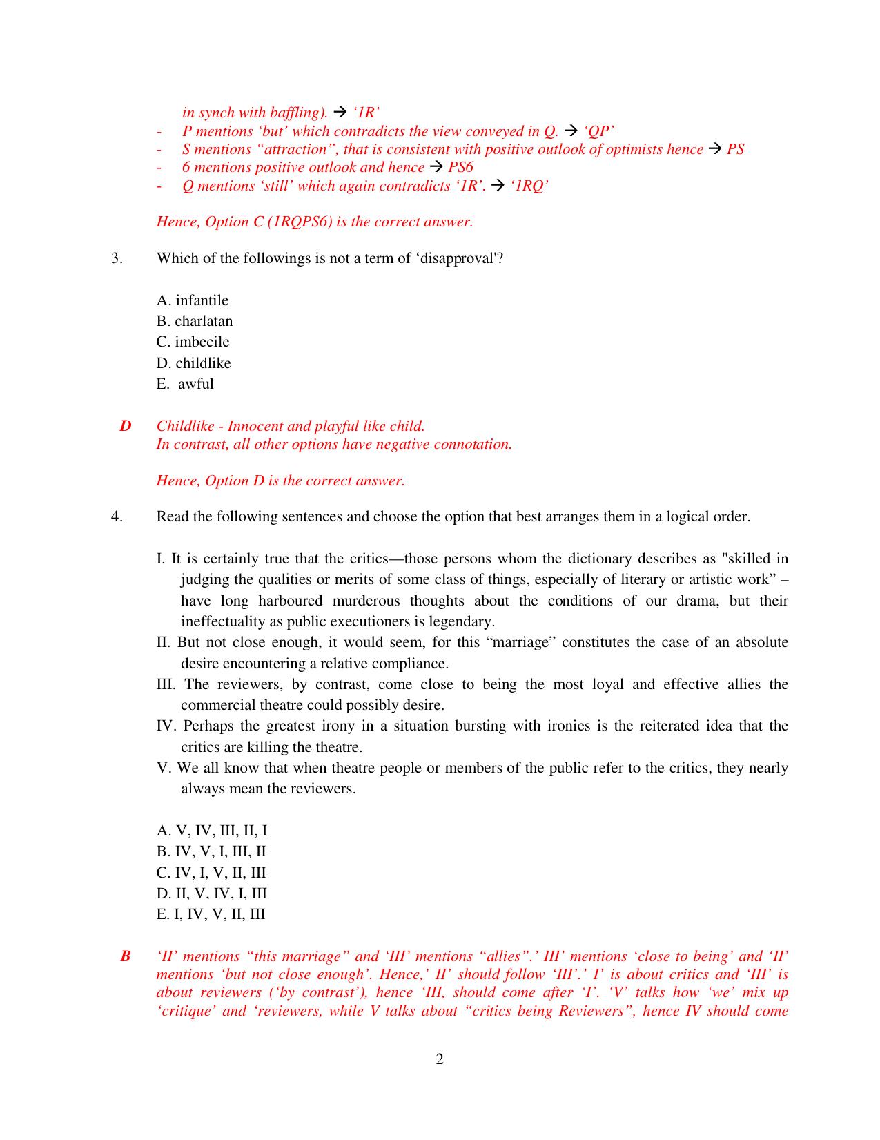 XAT 2015 Set C Question Papers - Page 3