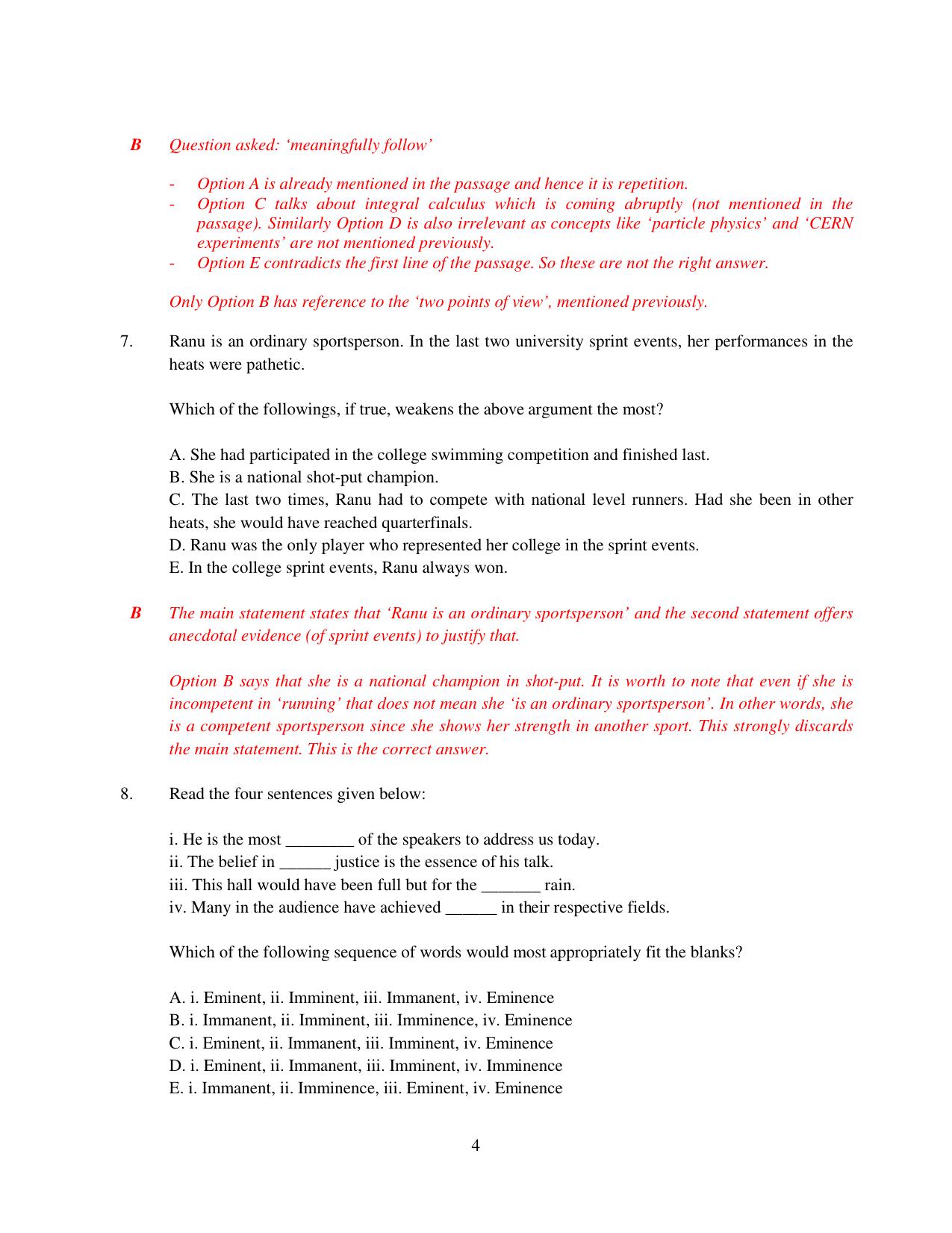 XAT 2015 Set C Question Papers - Page 5