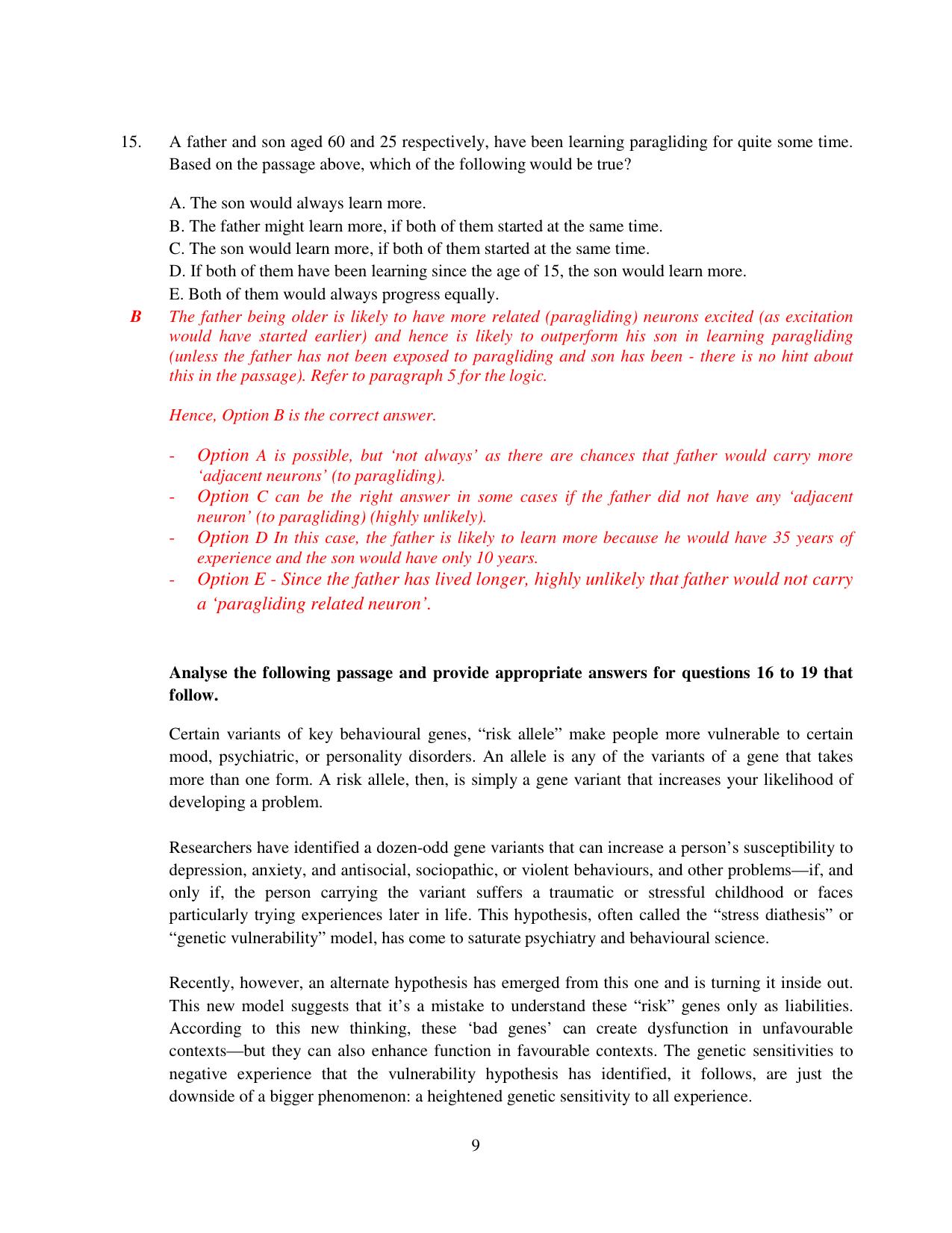 XAT 2015 Set C Question Papers - Page 10