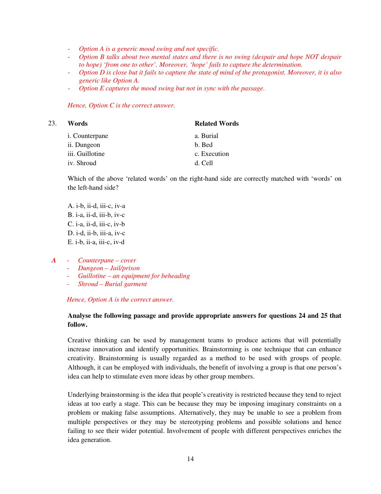 XAT 2015 Set C Question Papers - Page 15
