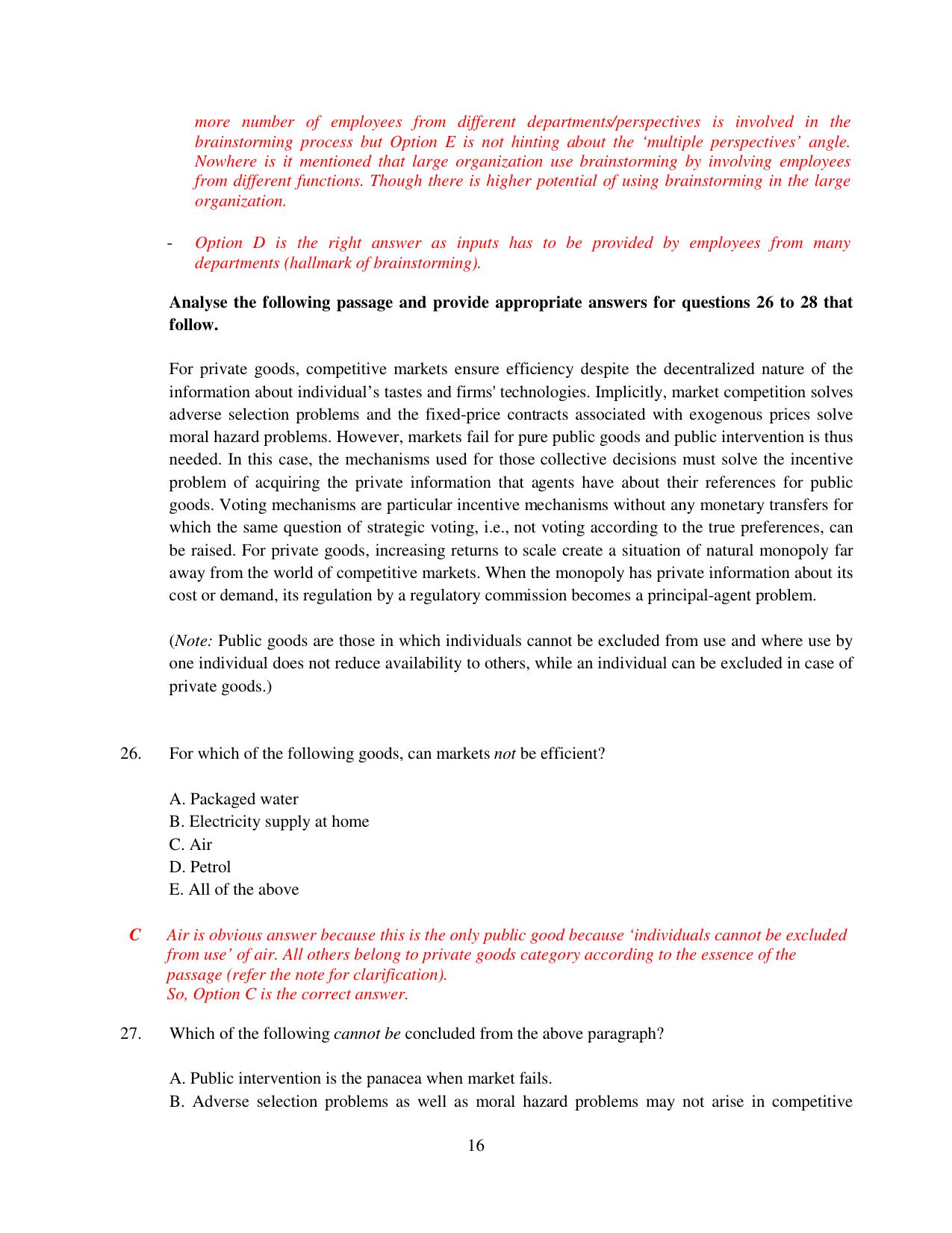 XAT 2015 Set C Question Papers - Page 17