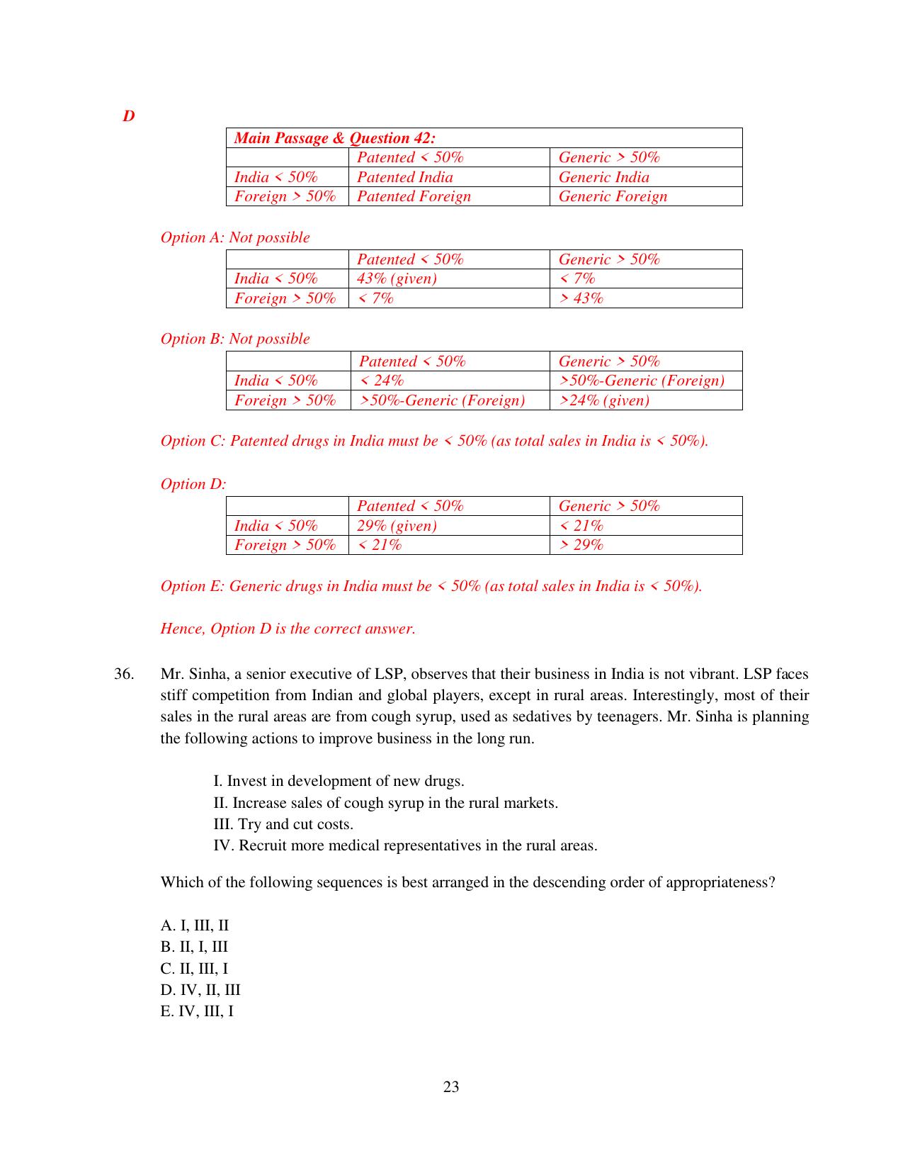 XAT 2015 Set C Question Papers - Page 24