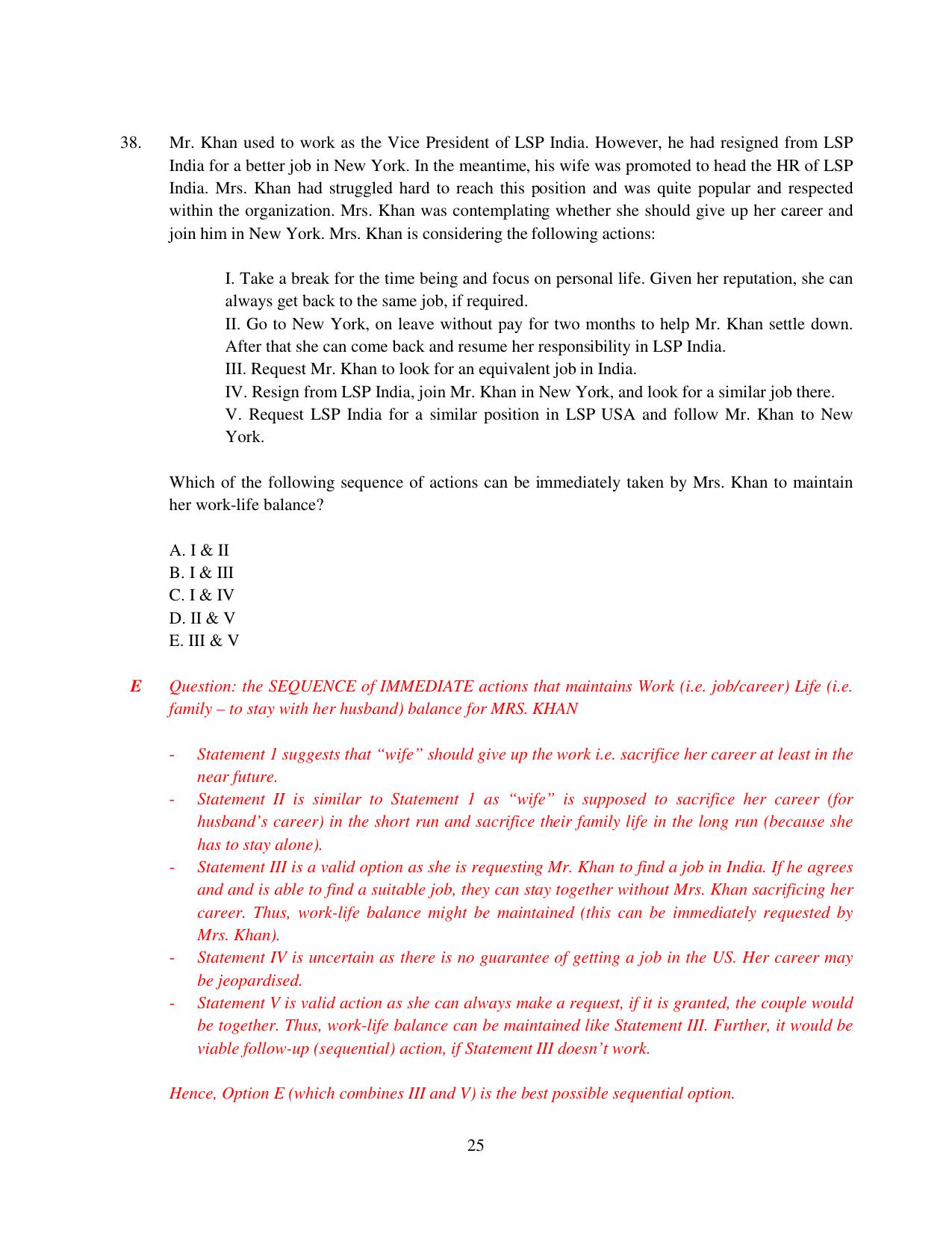 XAT 2015 Set C Question Papers - Page 26