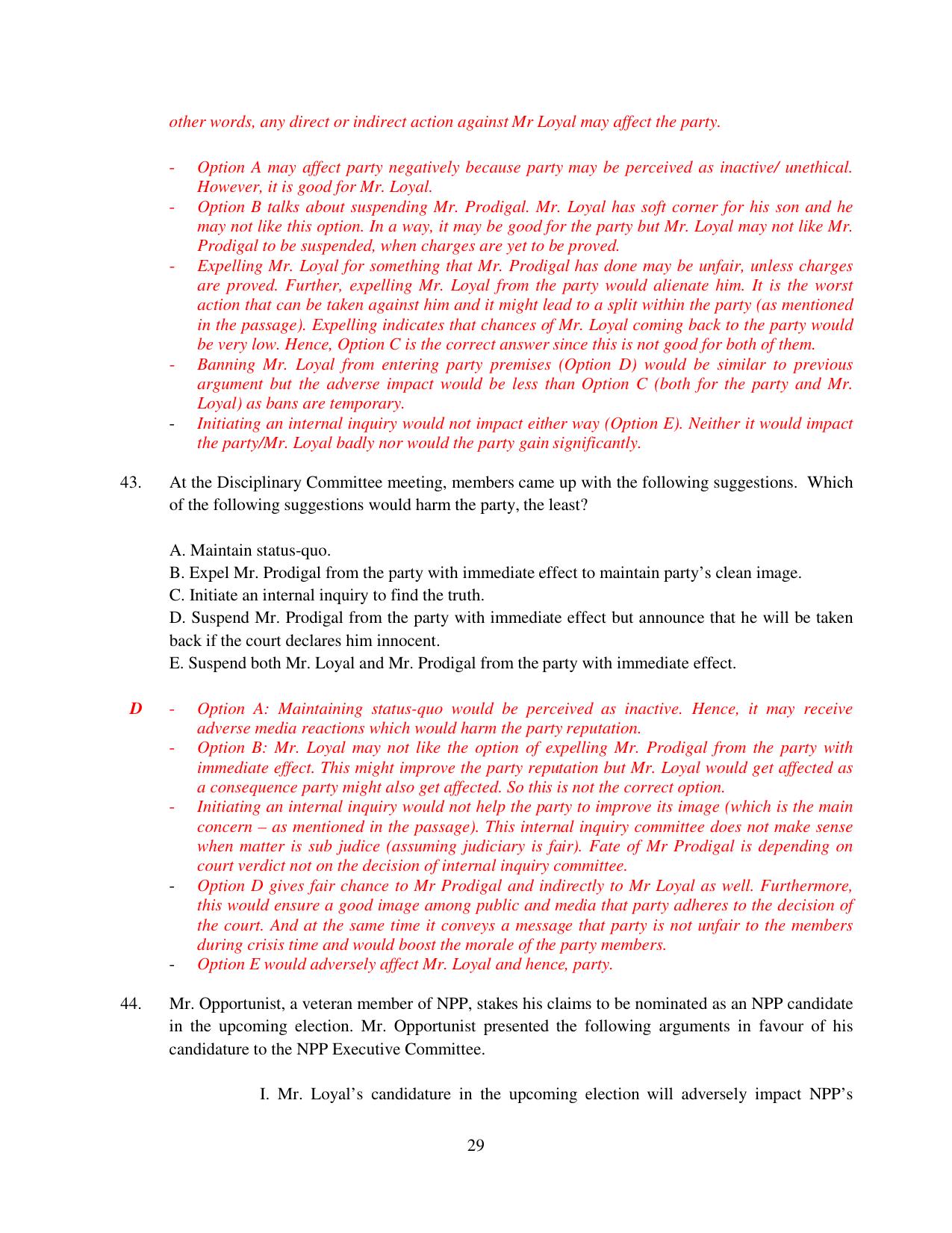 XAT 2015 Set C Question Papers - Page 30