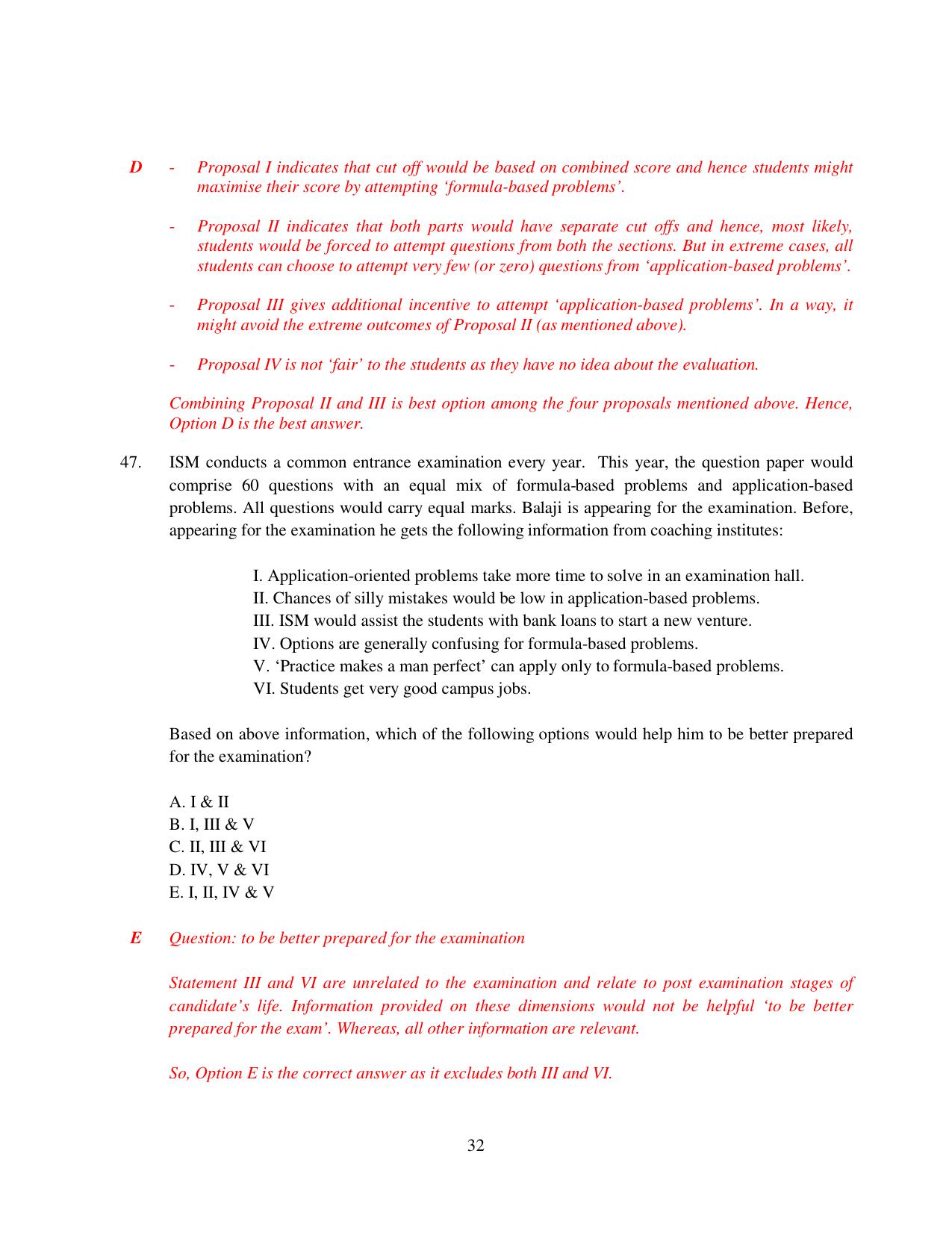 XAT 2015 Set C Question Papers - Page 33