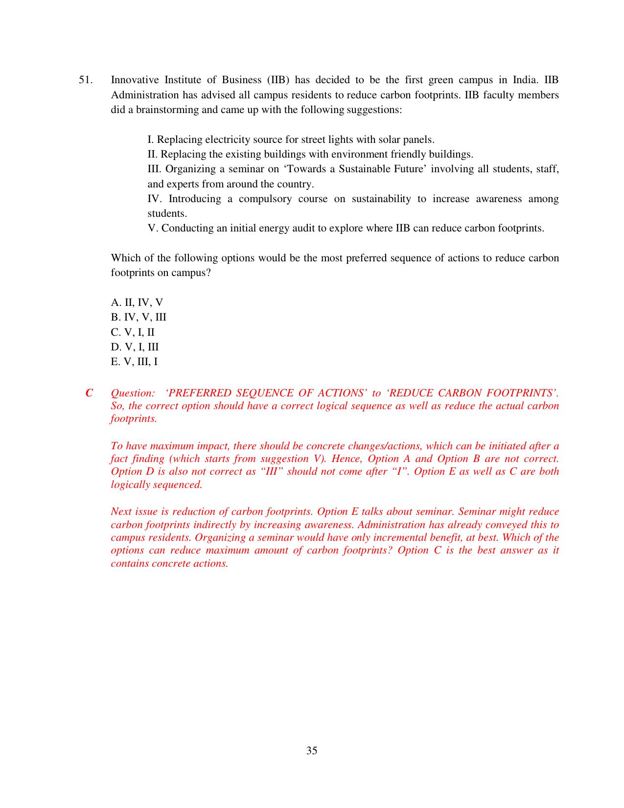 XAT 2015 Set C Question Papers - Page 36