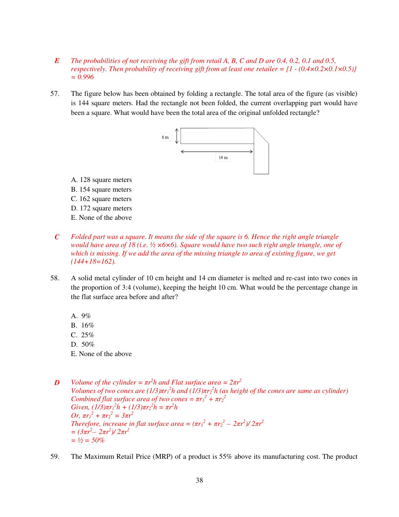 XAT 2015 Set C Question Papers - Page 39