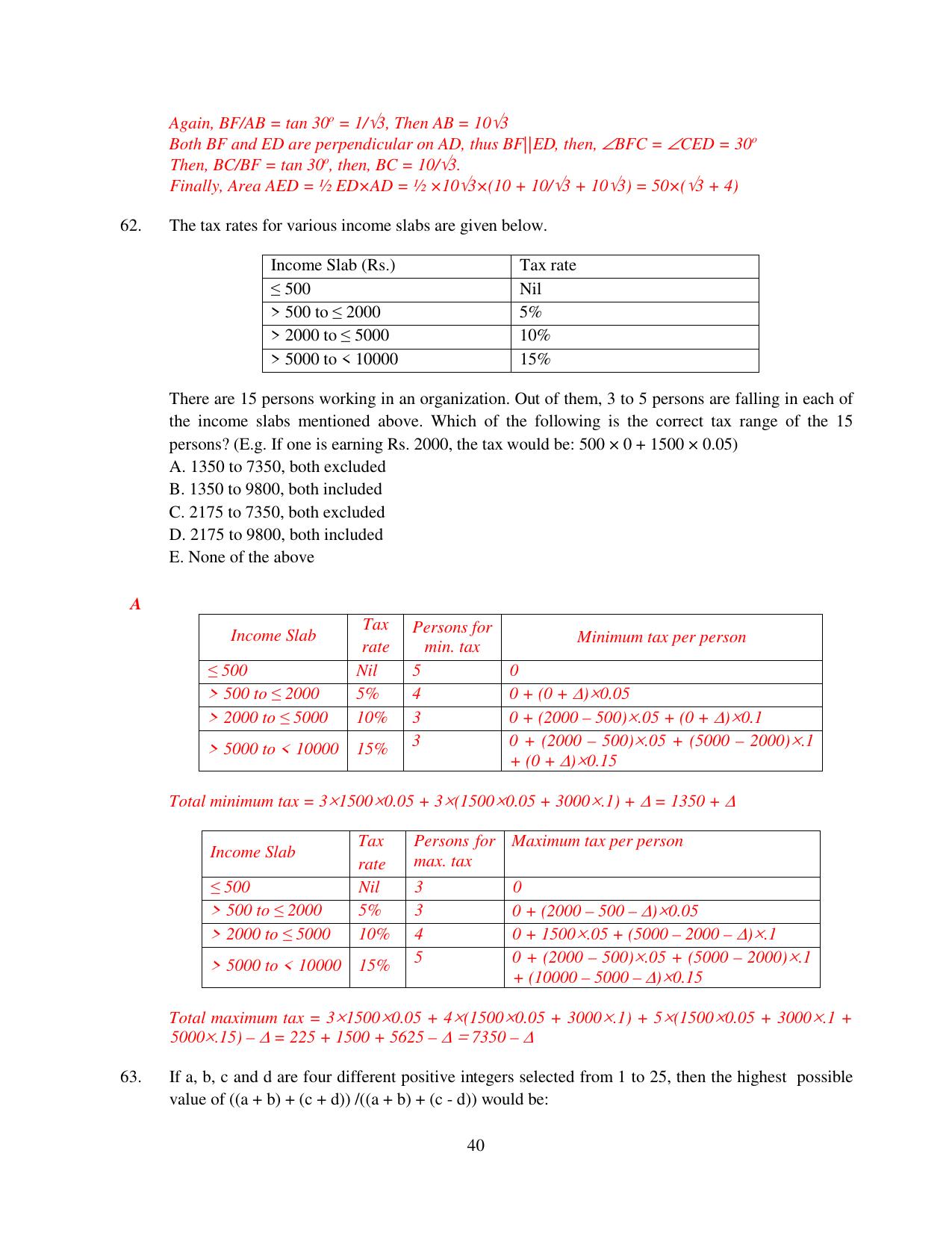 XAT 2015 Set C Question Papers - Page 41