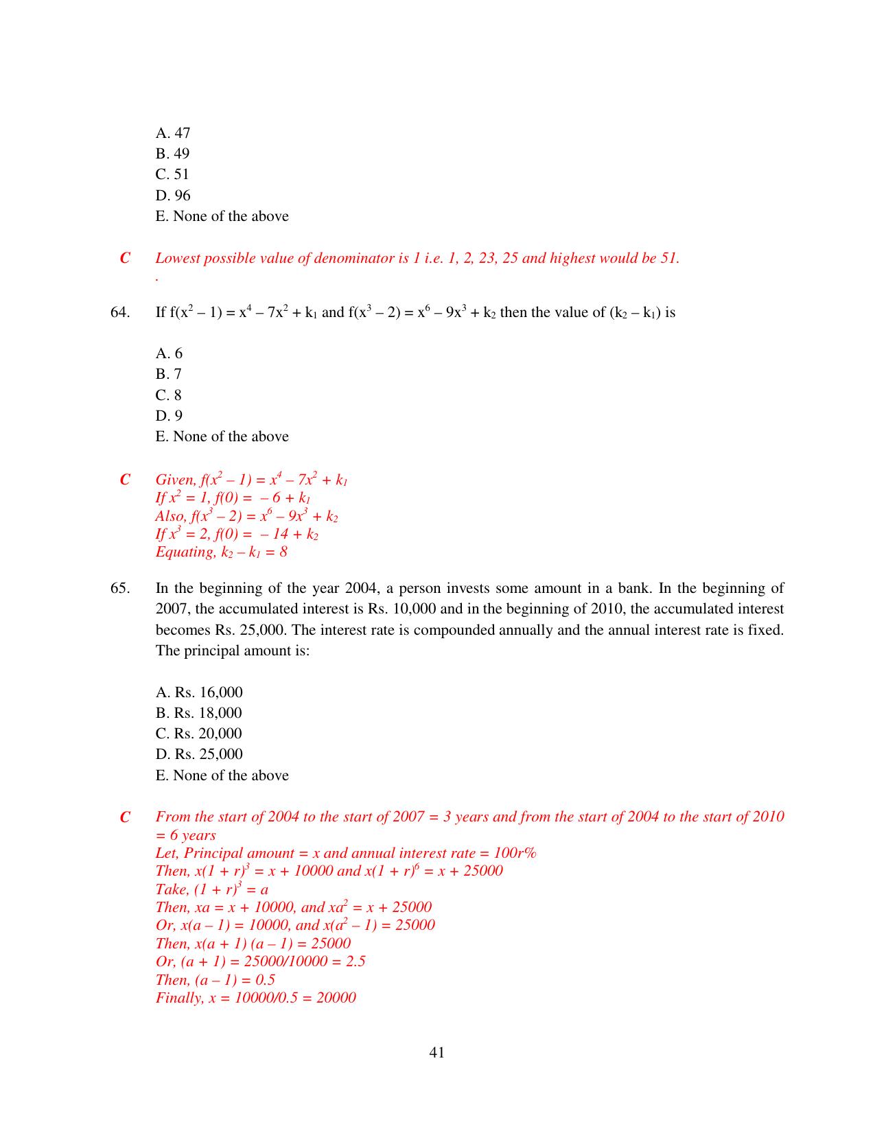 XAT 2015 Set C Question Papers - Page 42