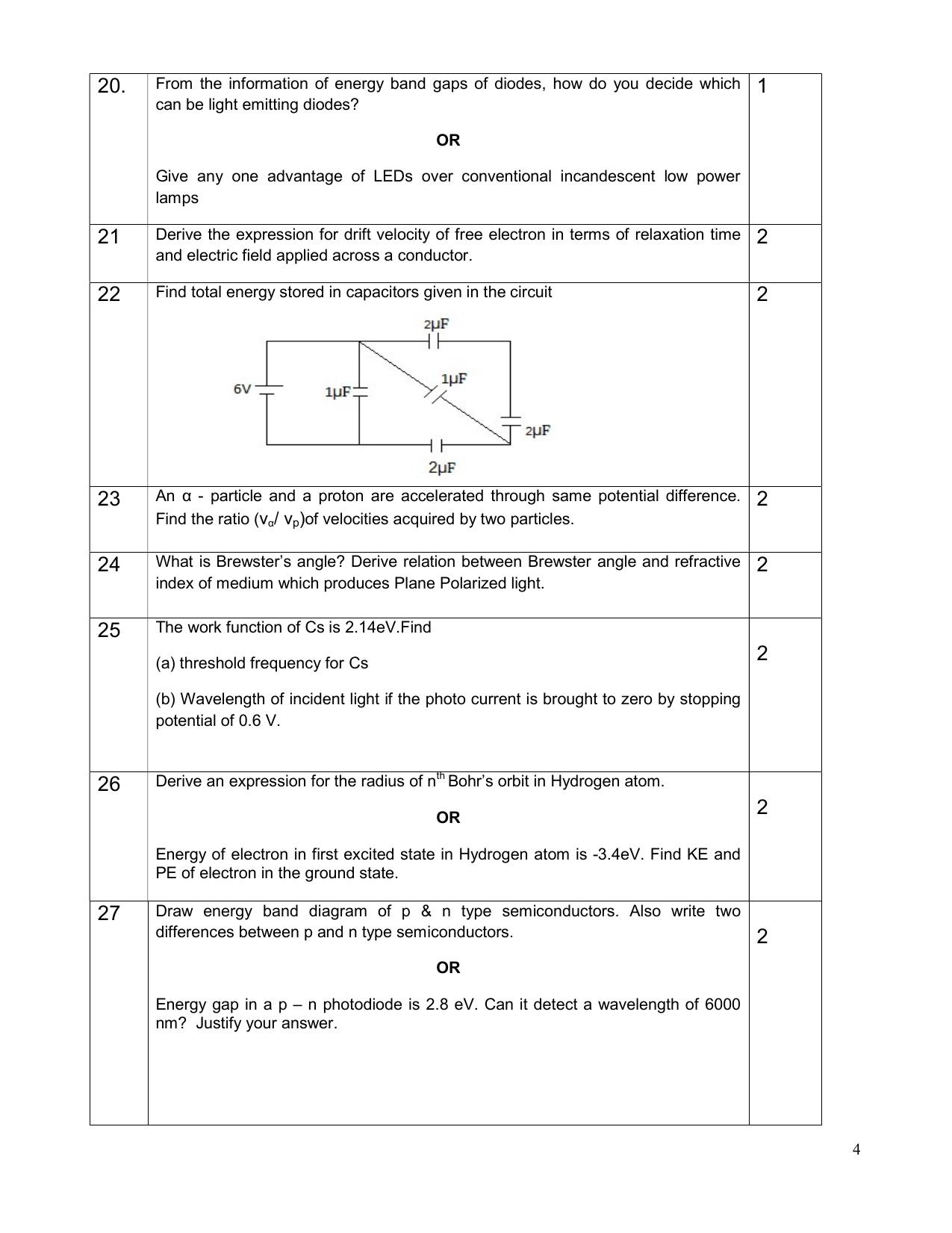 CBSE Class 12 Physics -Sample Paper 2019-20 - Page 4