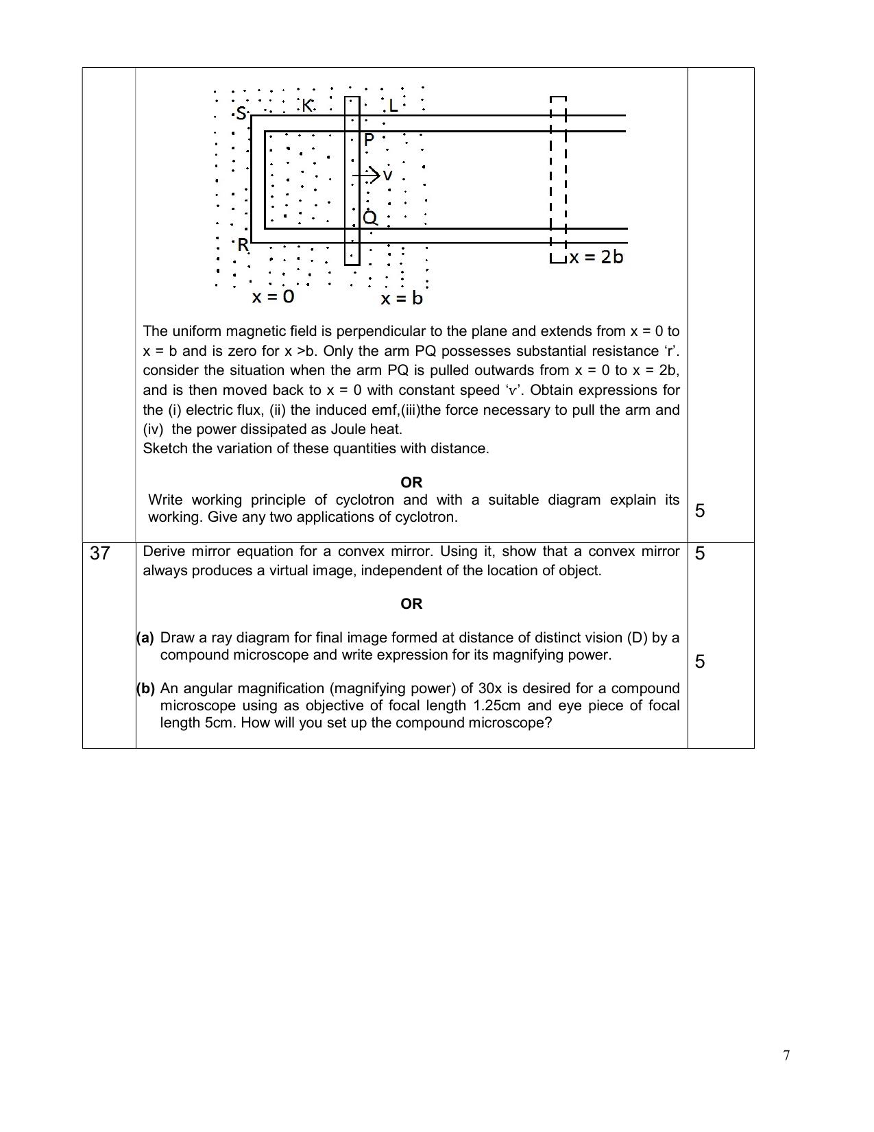 CBSE Class 12 Physics -Sample Paper 2019-20 - Page 7