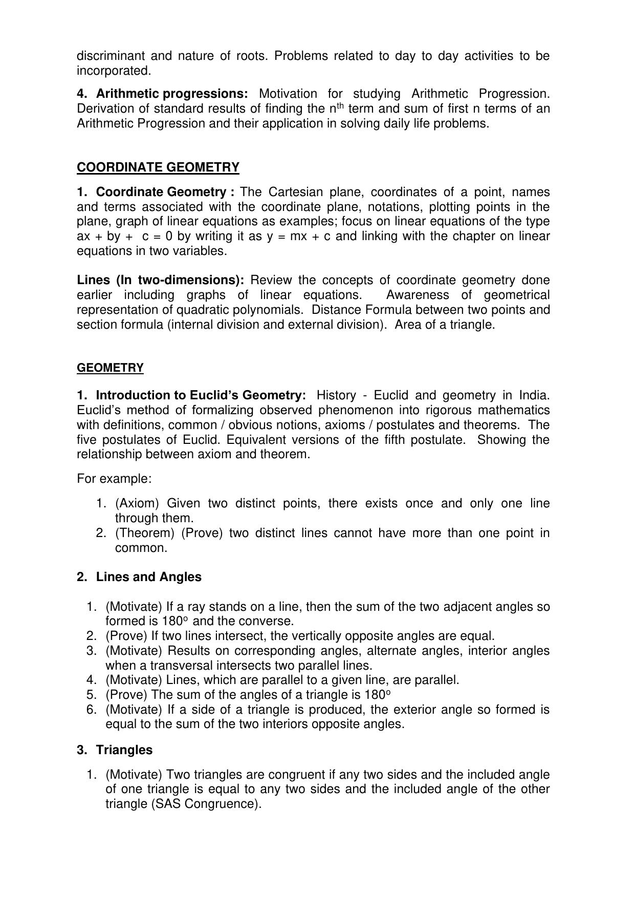 AMU Entrance Exam: XI Humanities/Commerce Syllabus - Page 9