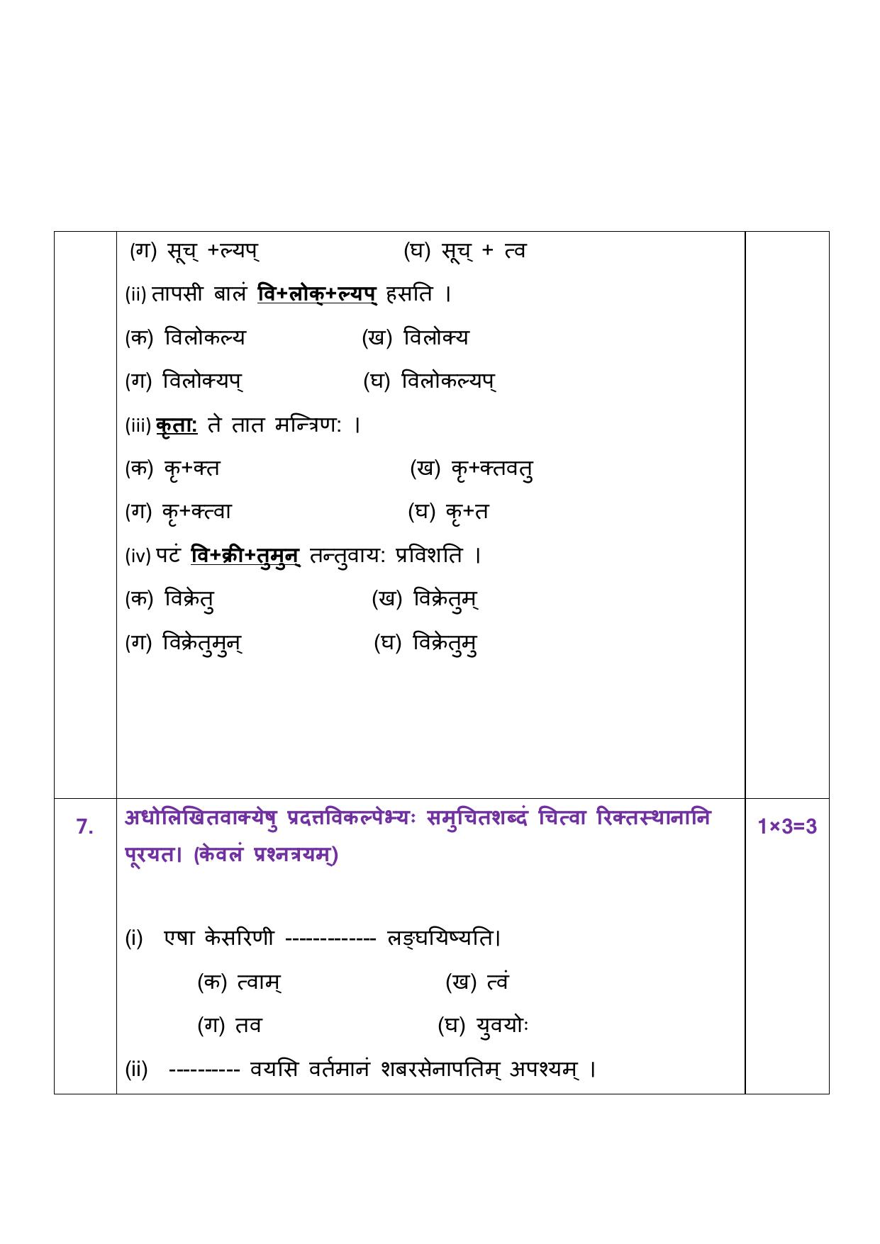 Edudel Class 11 Sanskrit Practice Papers-1 (2023-24) - Page 6
