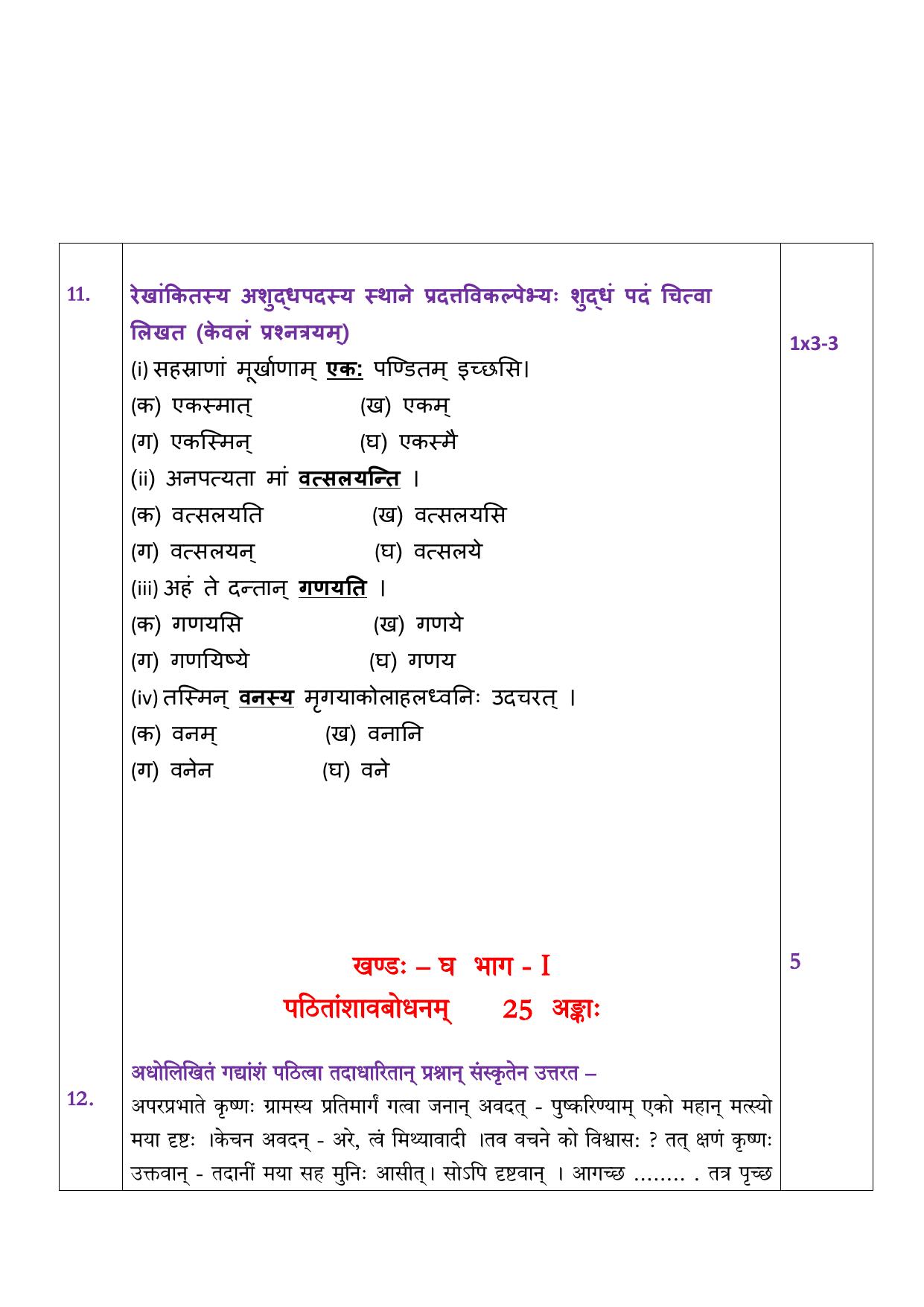 Edudel Class 11 Sanskrit Practice Papers-1 (2023-24) - Page 9