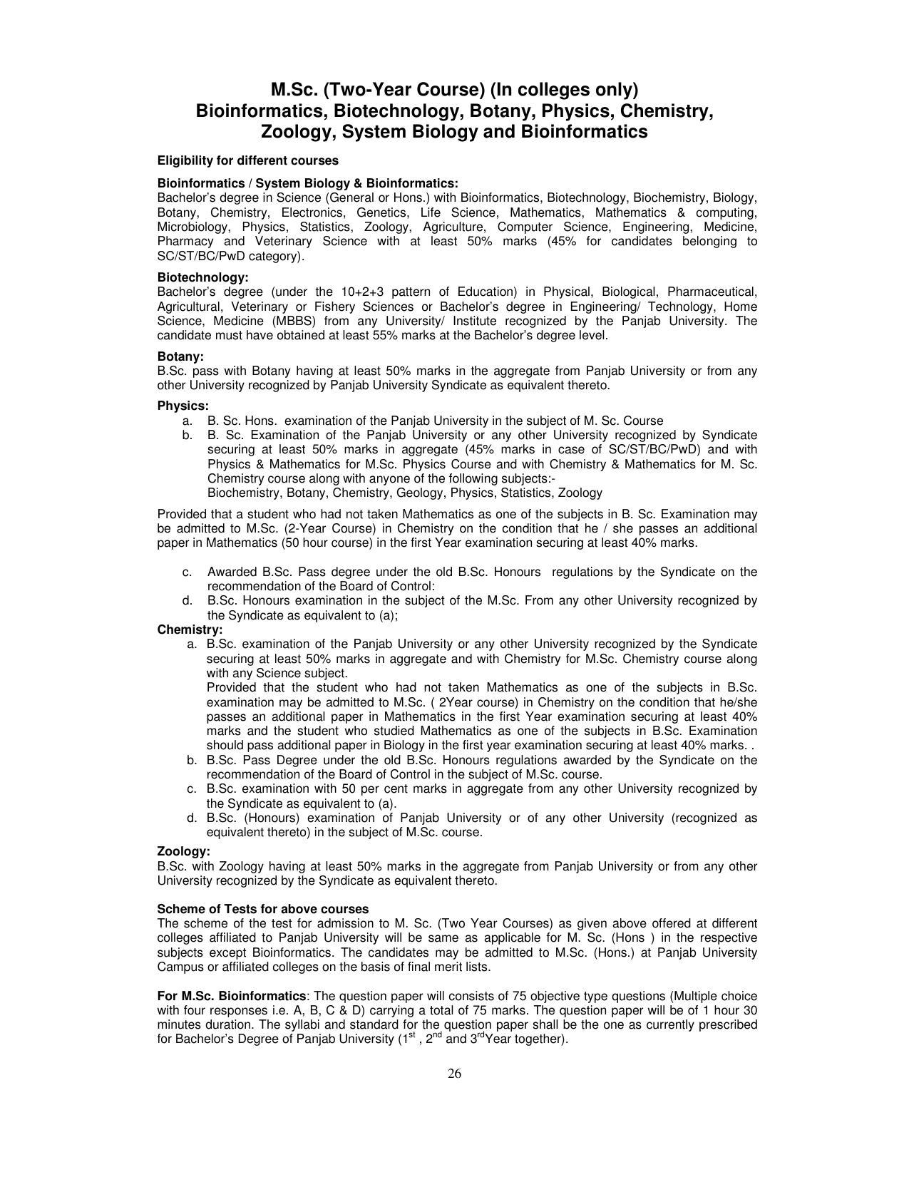 PUCET PG Exam - Page 26