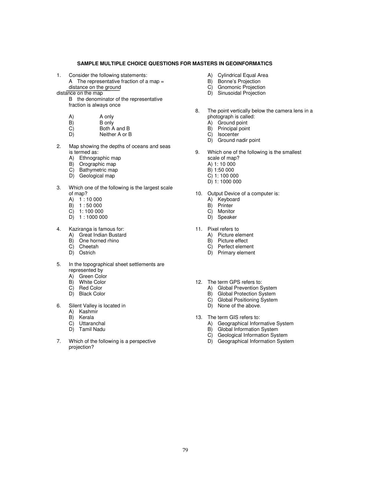 PUCET PG Exam - Page 79