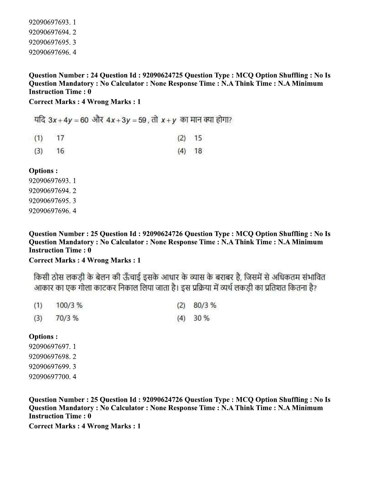 CUET PG 2023: SCQP18 – Material Science and Technology (Hin) - Shift 3 (24-06-2023) Question Paper  - Page 23