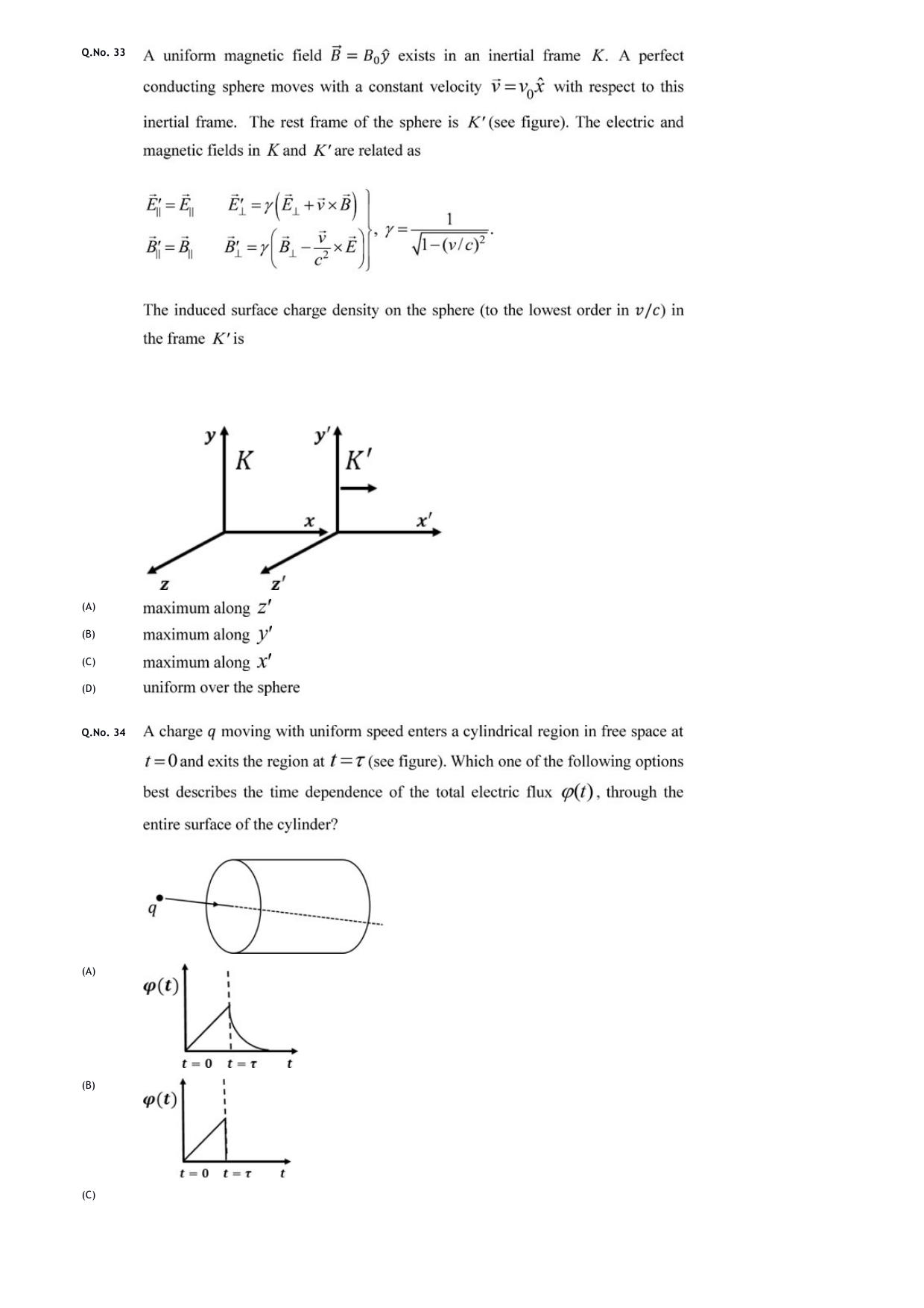 GATE 2020 Physics (PH) Question Paper - Page 11