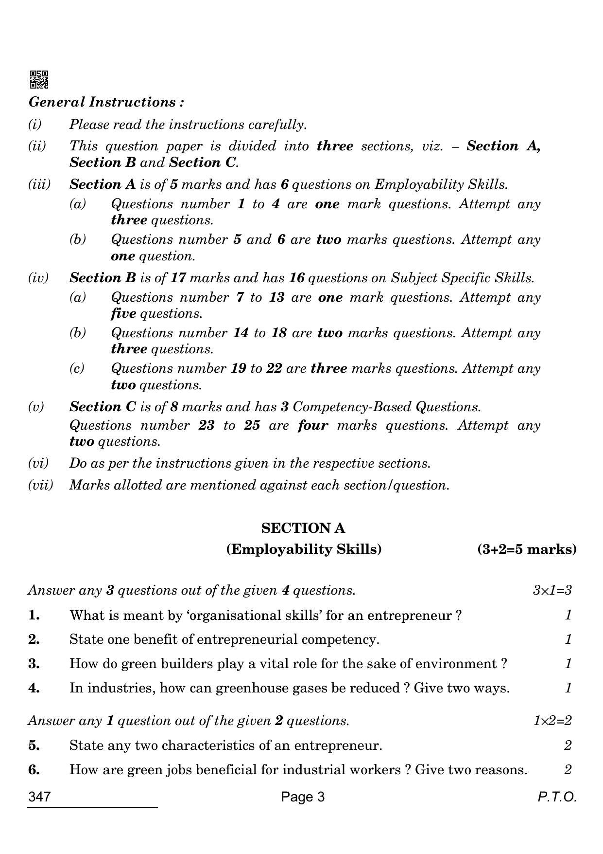 CBSE Class 12 347_Cost Accounting 2022 Question Paper - Page 3