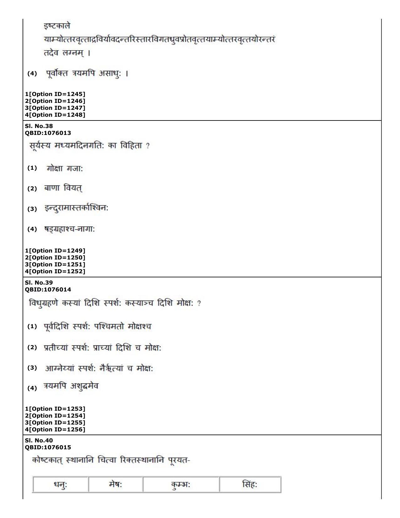 CUET (PG) 2022: PGQP73 Phalita and Siddantha Jyotisha (01-09-2022) Question Paper - Page 20