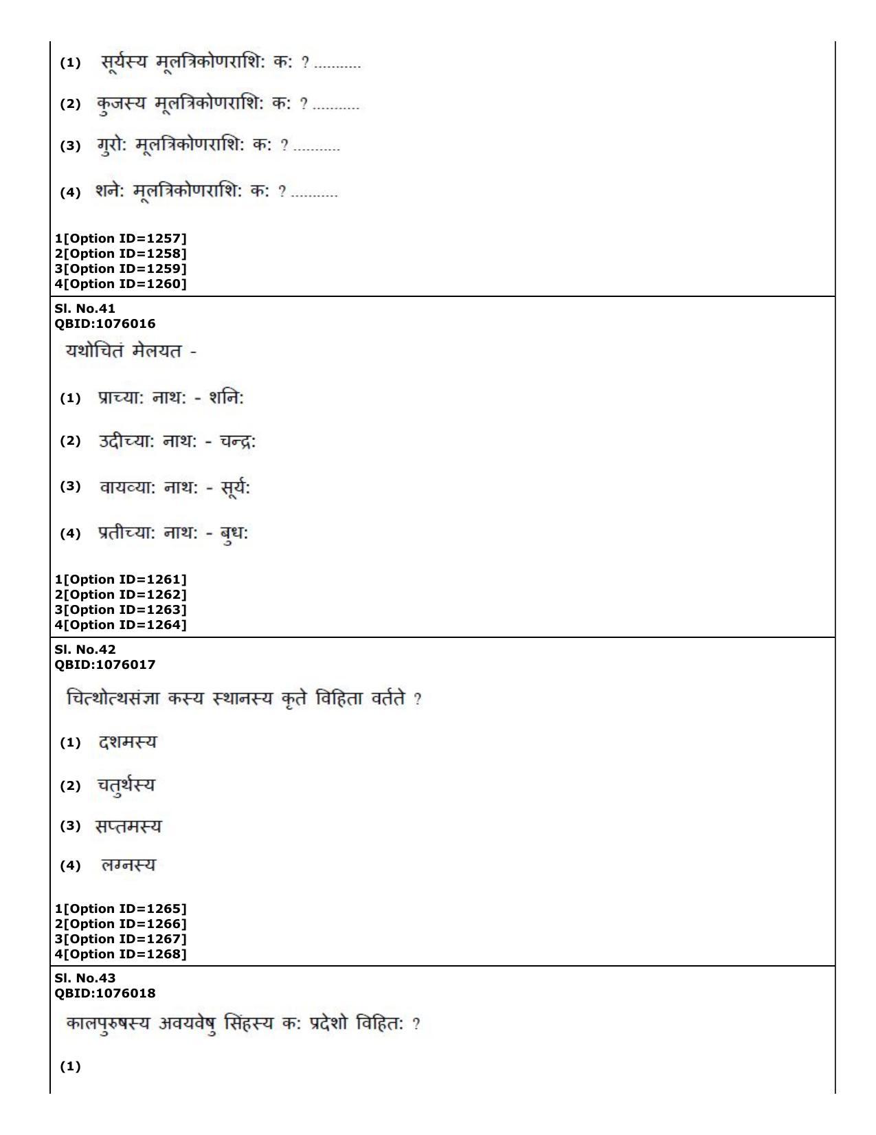 CUET (PG) 2022: PGQP73 Phalita and Siddantha Jyotisha (01-09-2022) Question Paper - Page 21